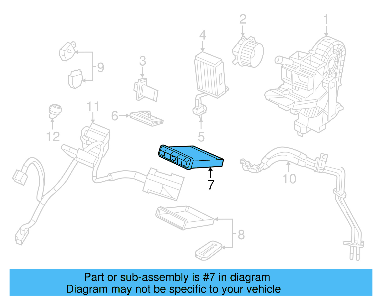 Heater Core 7B0-819-031-A - View 4