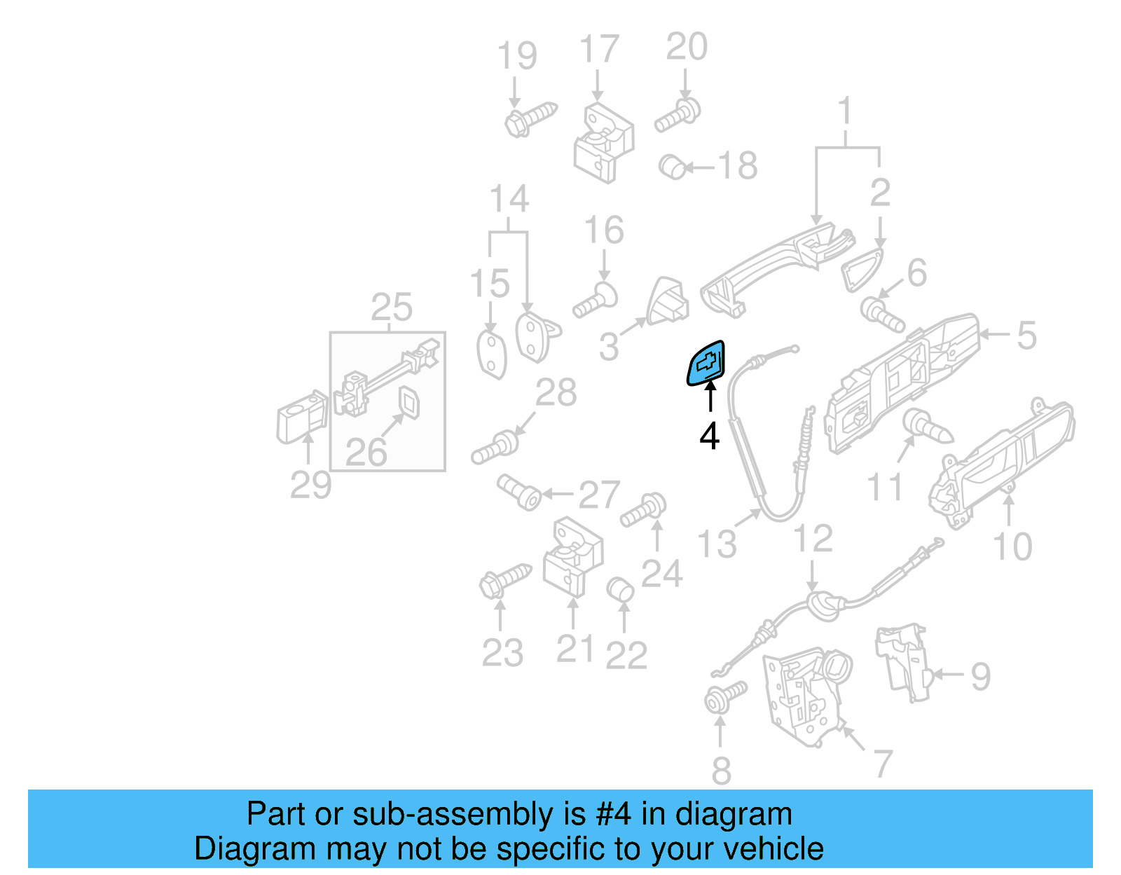 Handle, Outside Packing 1K8-837-087-B - View 36