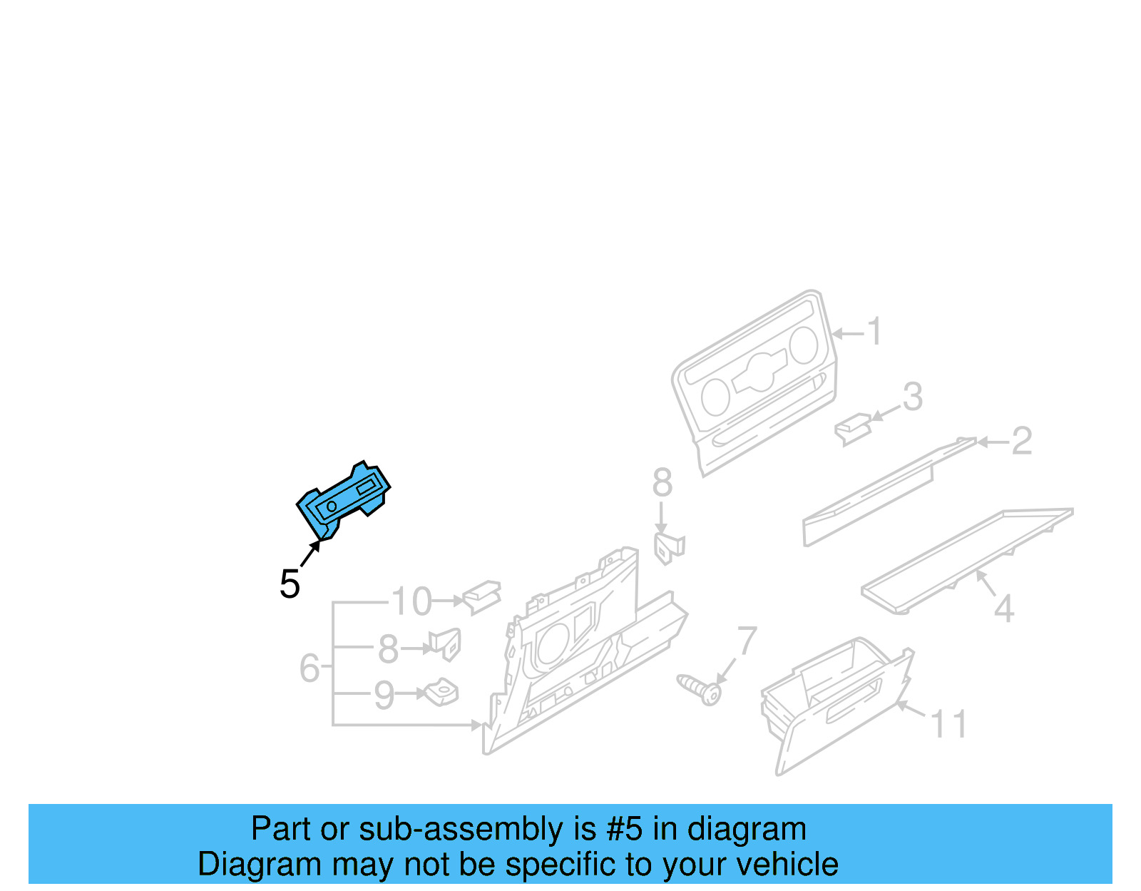 Trim Plate 3CN-858-339-A-1QB - View 9