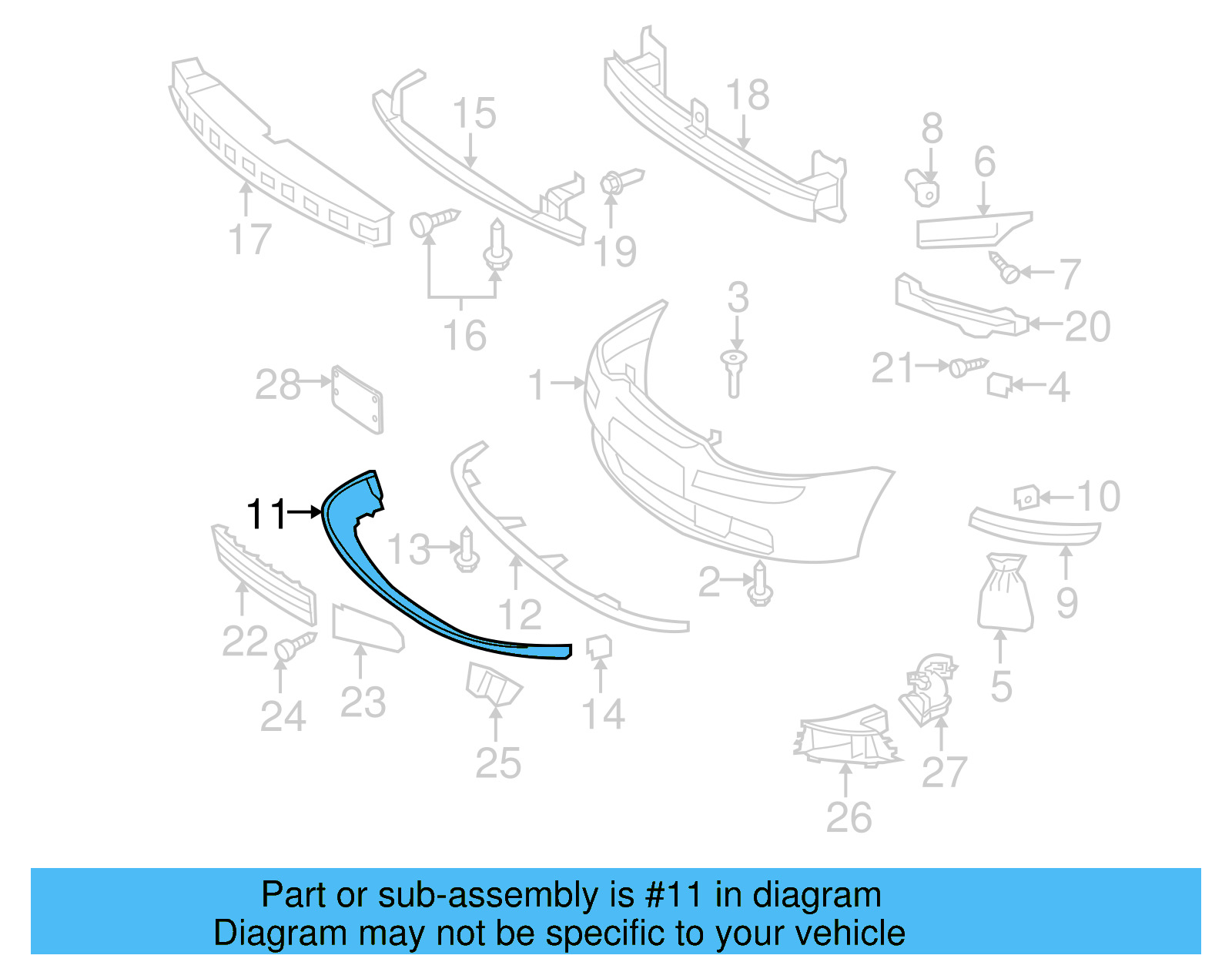 Spoiler 1K0-805-903-A-9B9 - View 2
