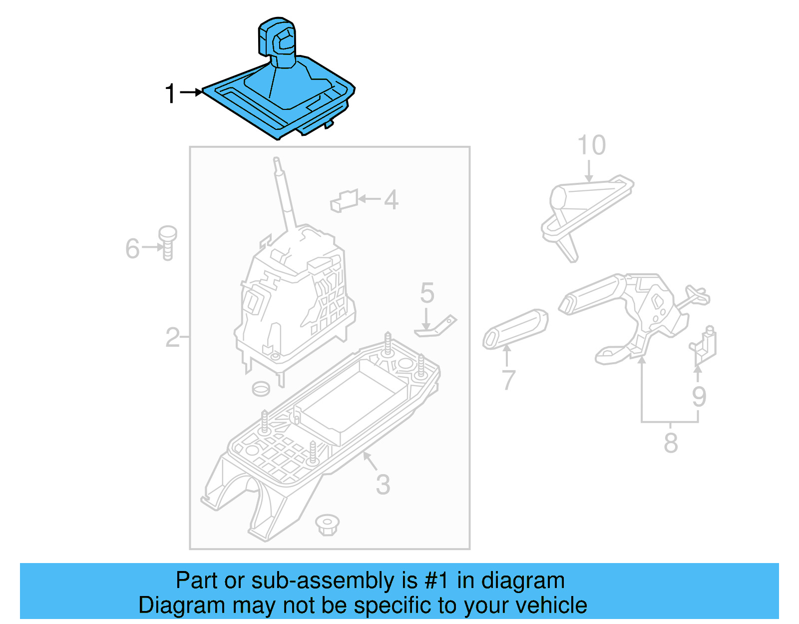 Shift Knob 5C7-713-203-G-LRR