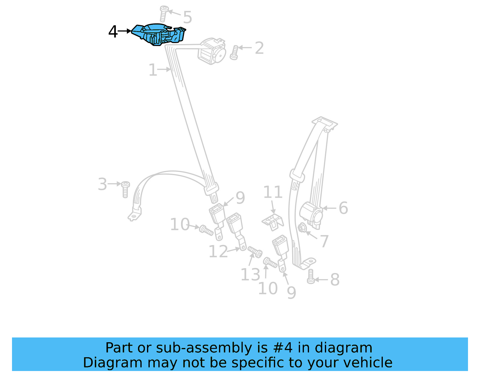 Belt Guide 3CM-857-732-A-9B9 - View 2