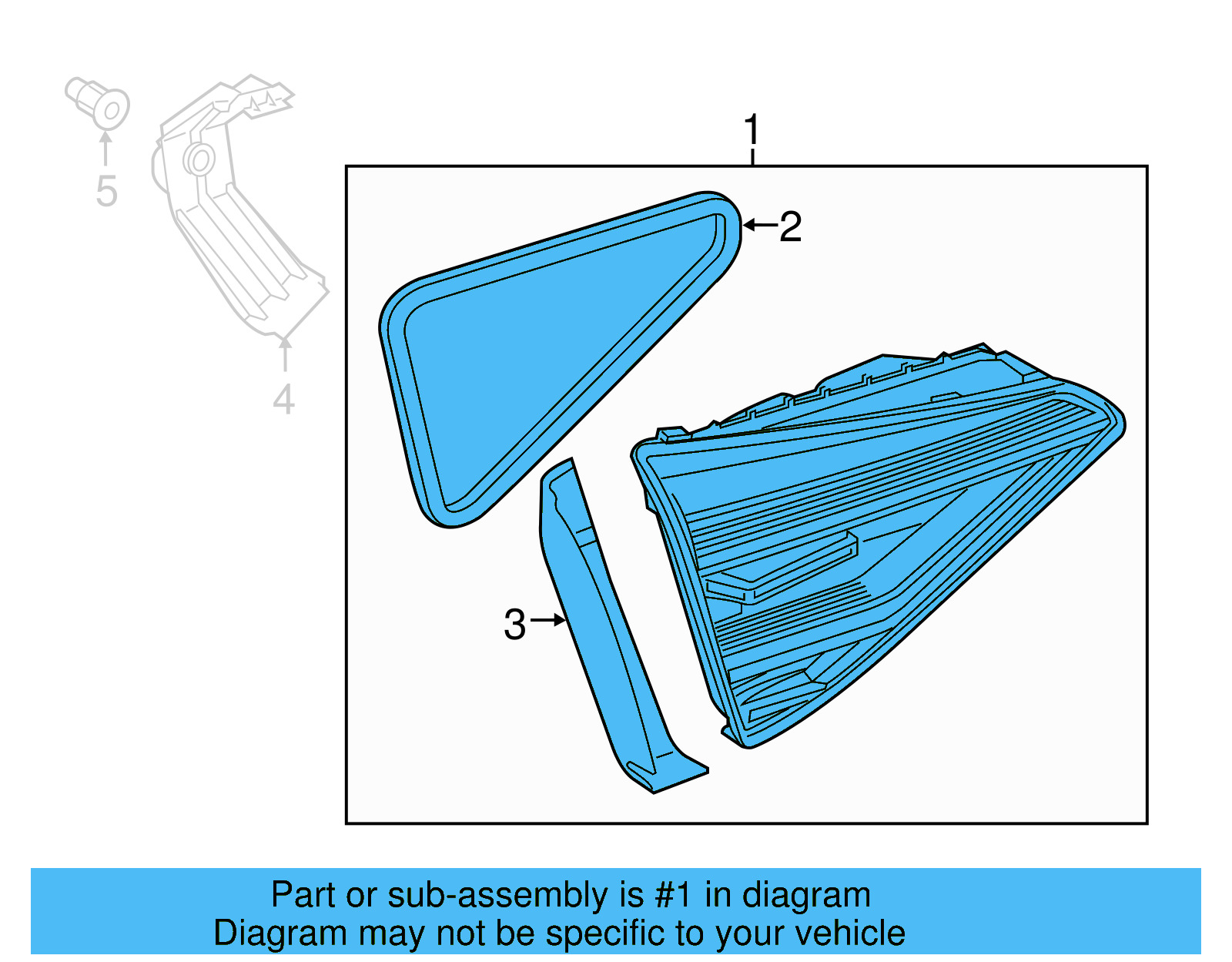 Backup Lamp Assembly 561-945-308-C - View 5