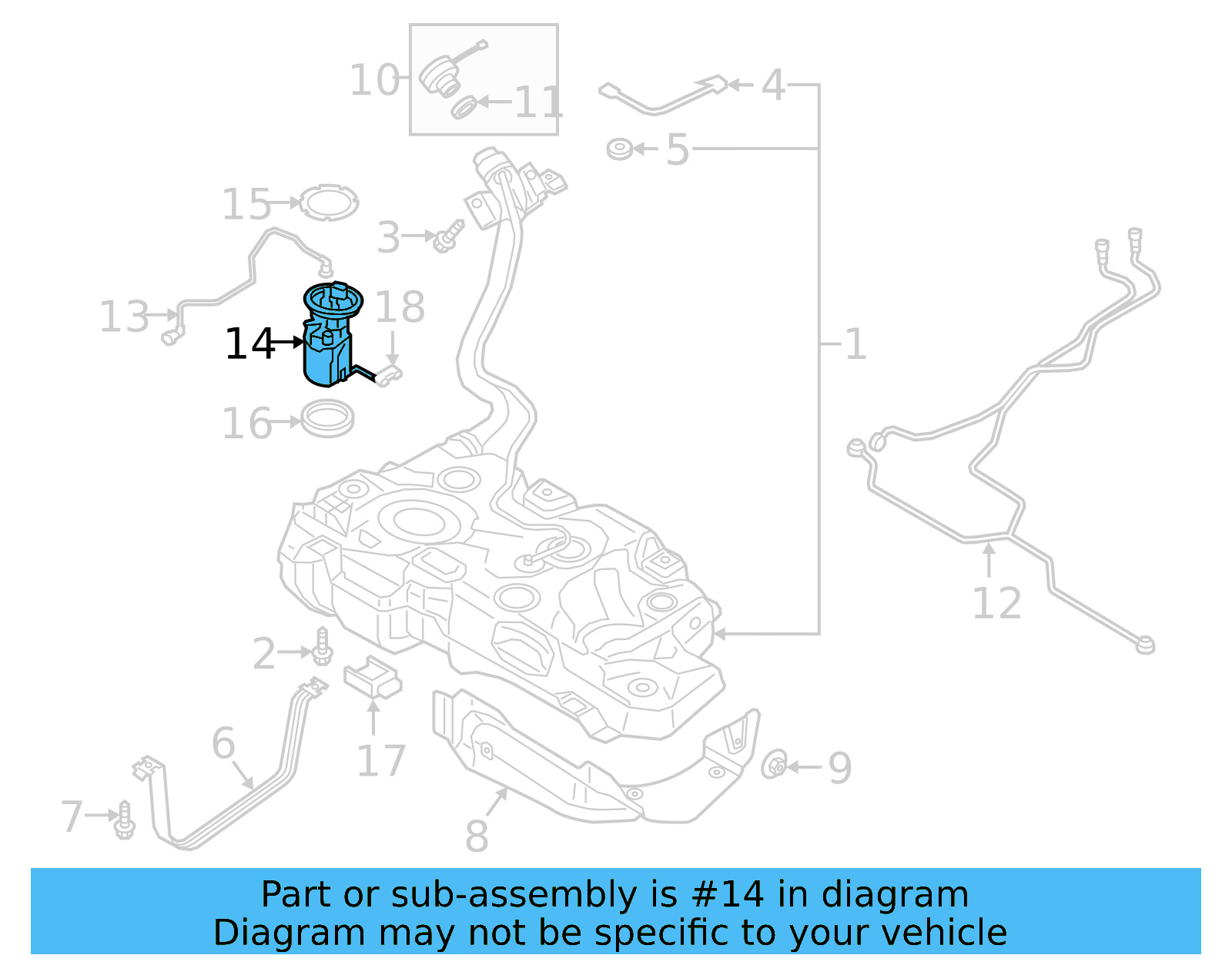 Fuel Pump Assembly 5QM-919-051-H - View 6
