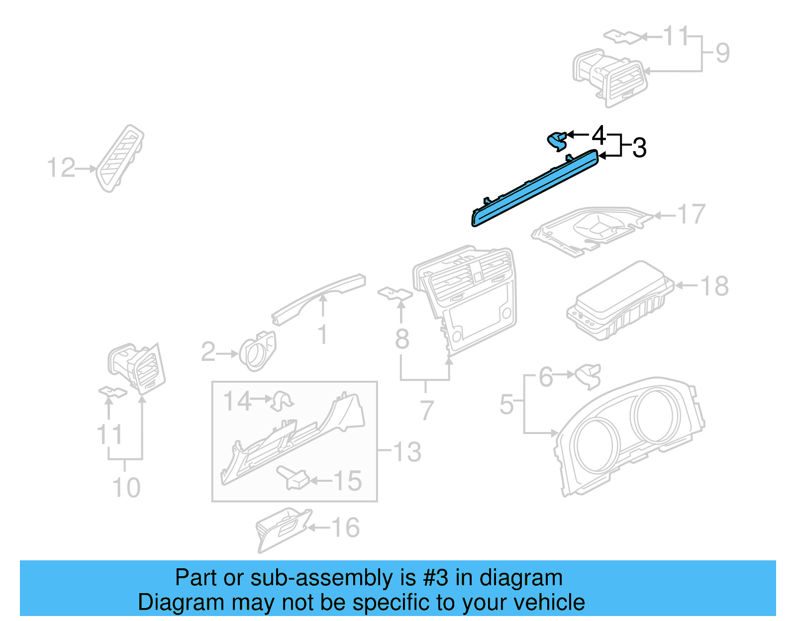 Molding 5GM-858-418-JP9 - View 3