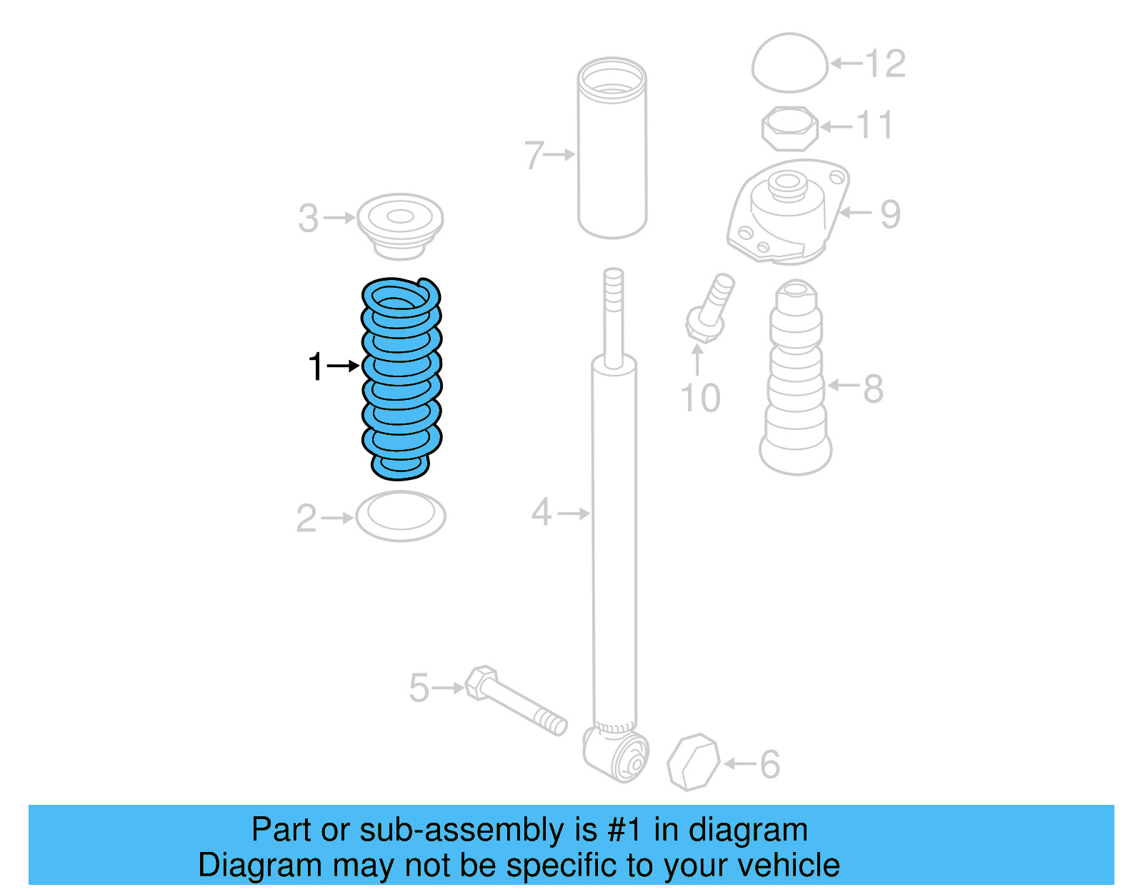 Coil Spring 5C0-511-115-AB - View 6