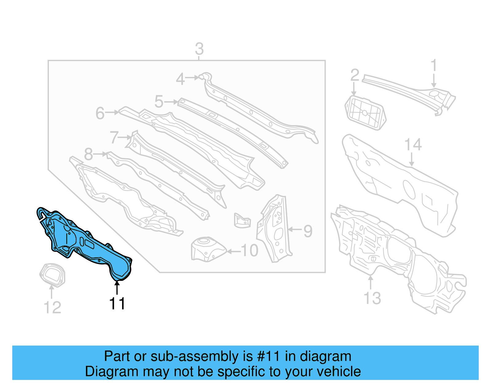 Dash Panel 1K1-804-011-M - View 11