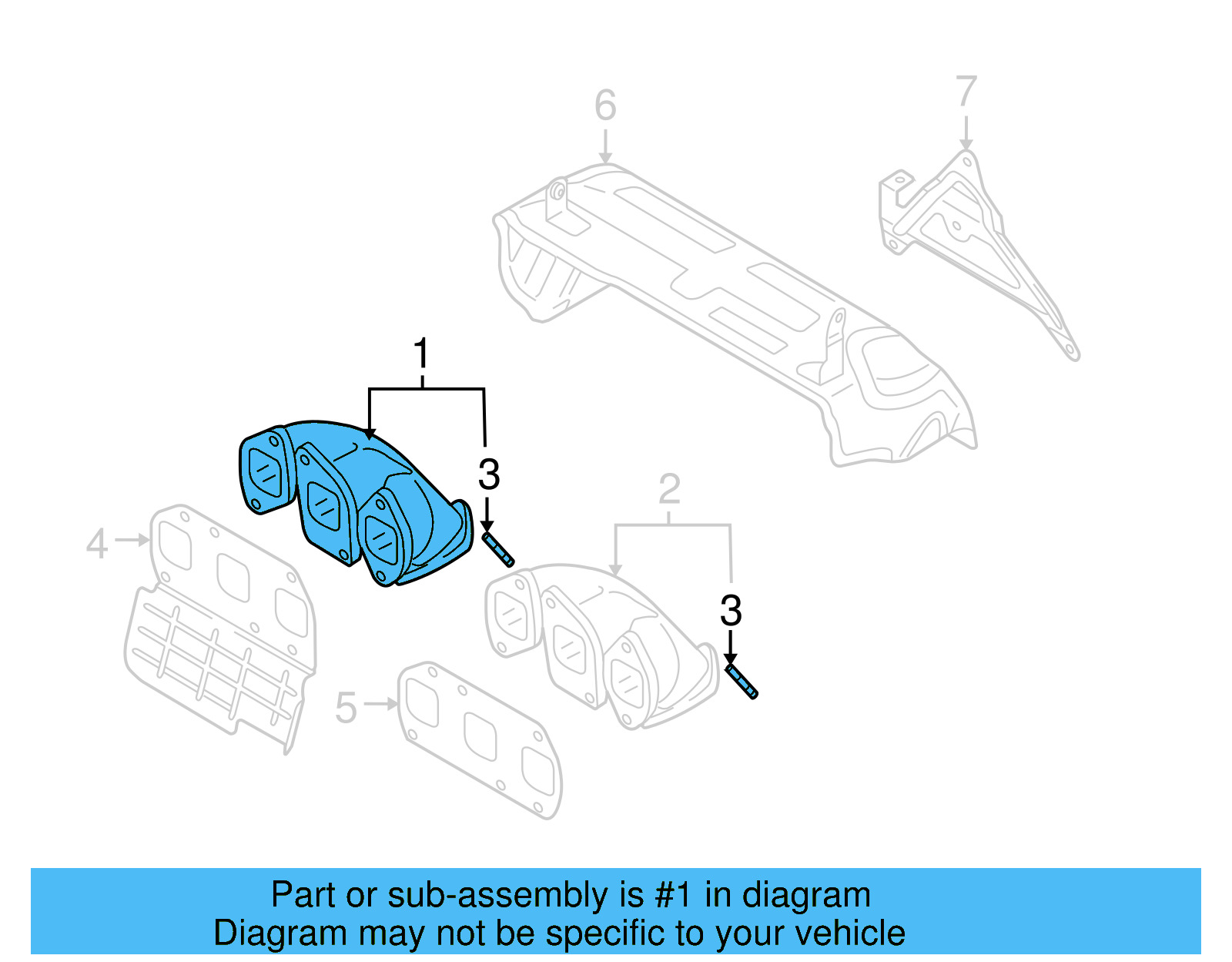 Exhaust Manifold 03H-253-031-C - View 17
