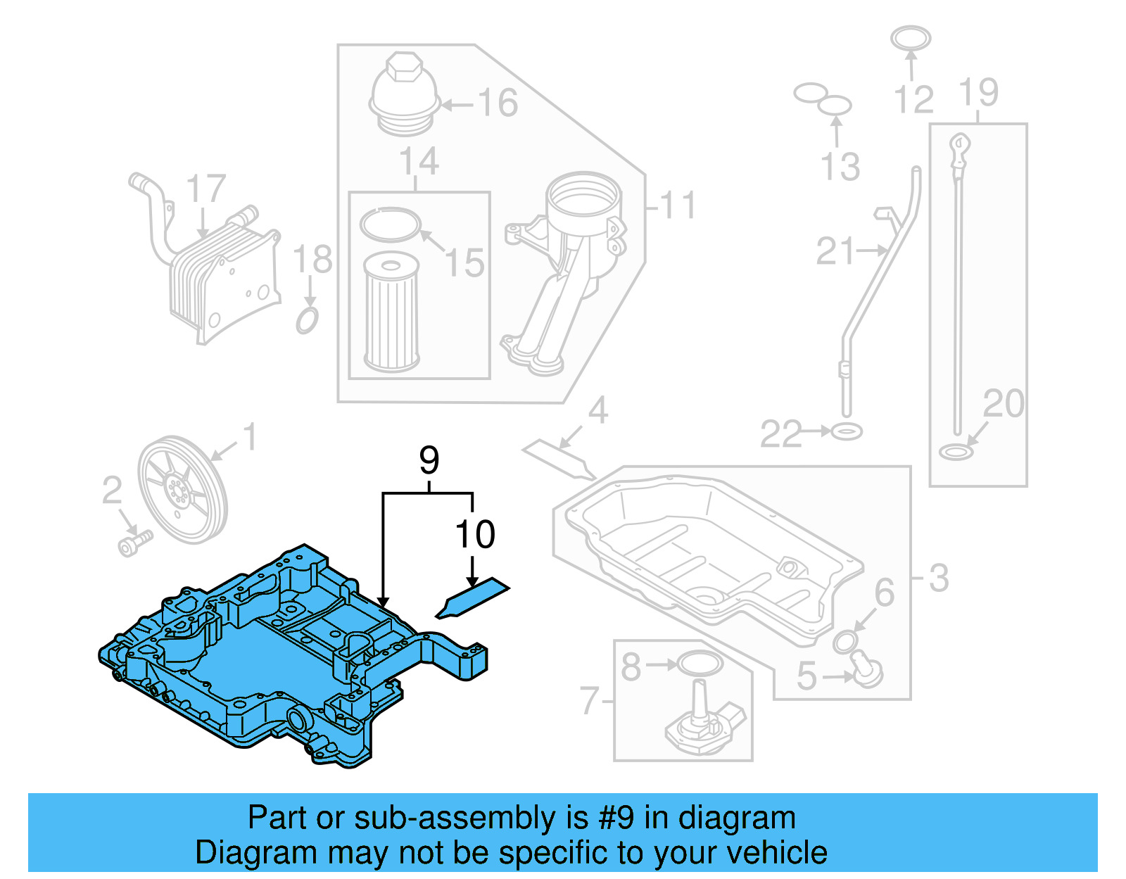 Oil Pan 079-103-803-BF - View 4