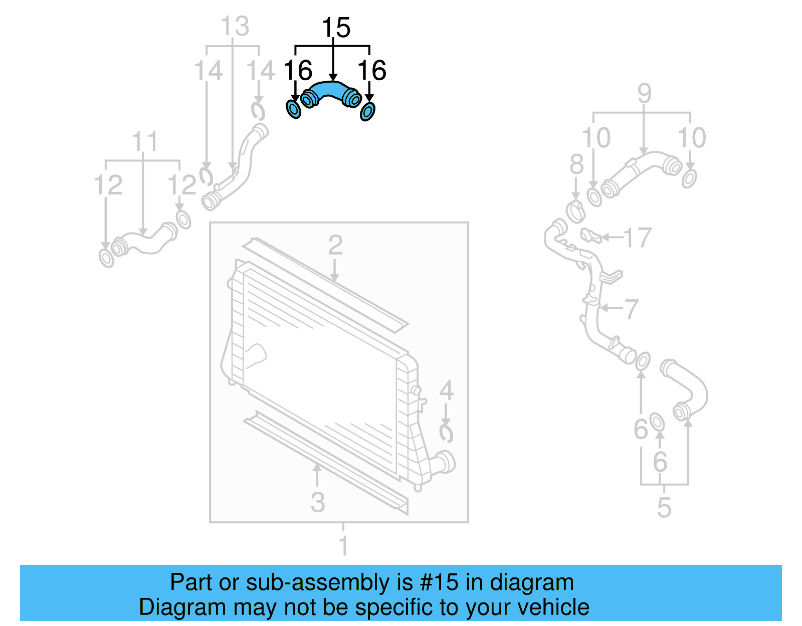 Connector Tube 3C0-145-838-D - View 8