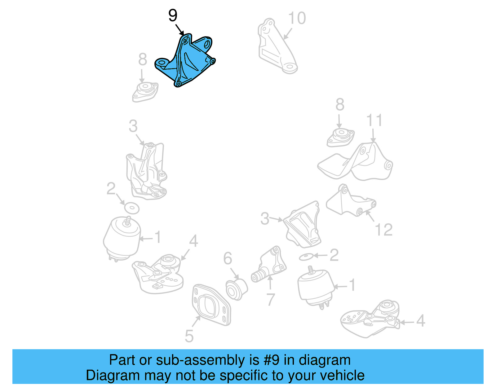 Trans Support 8D0-399-108-AN - View 4