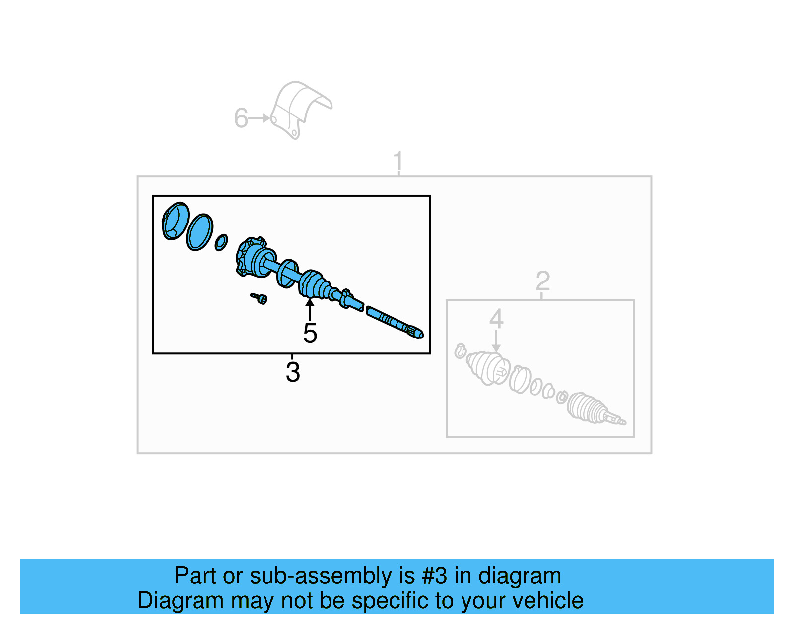 Inner Joint Assembly 1KM-498-103-A - View 4