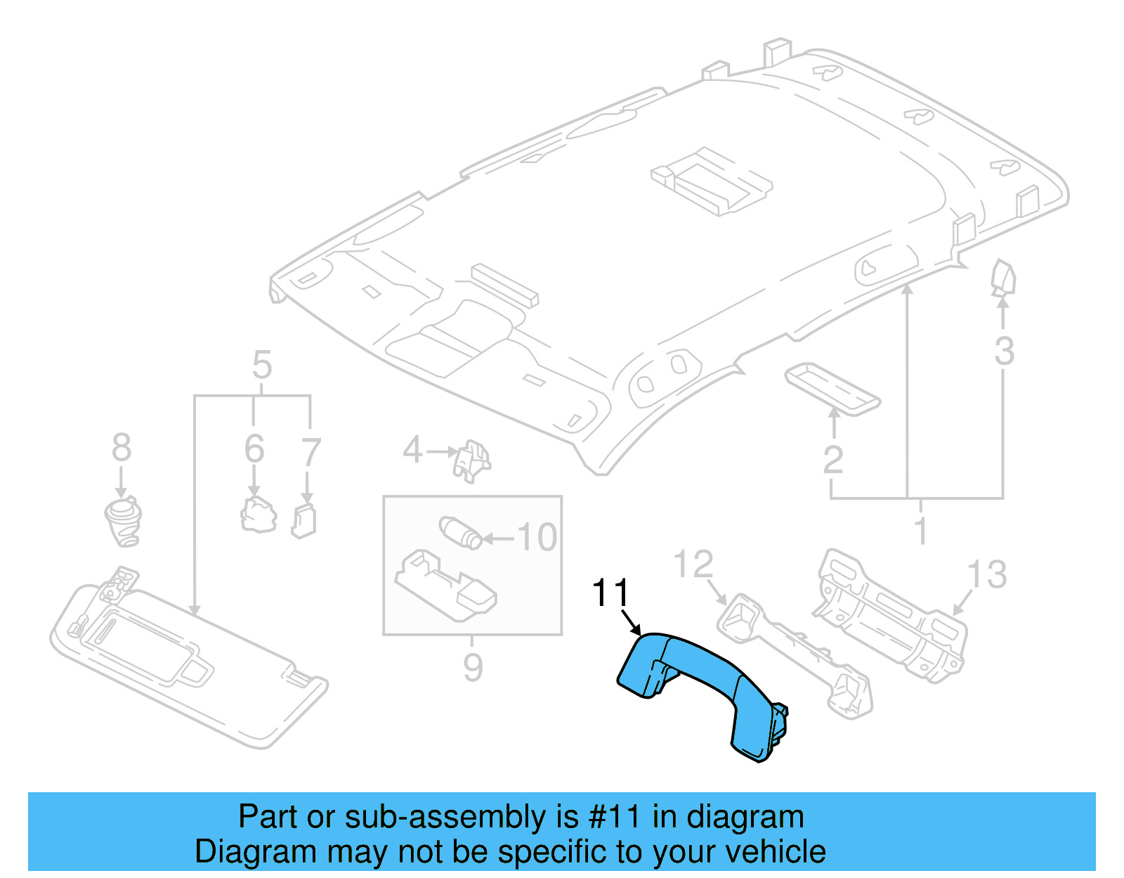 Grip Handle 5NA-857-643-C-82V - View 2