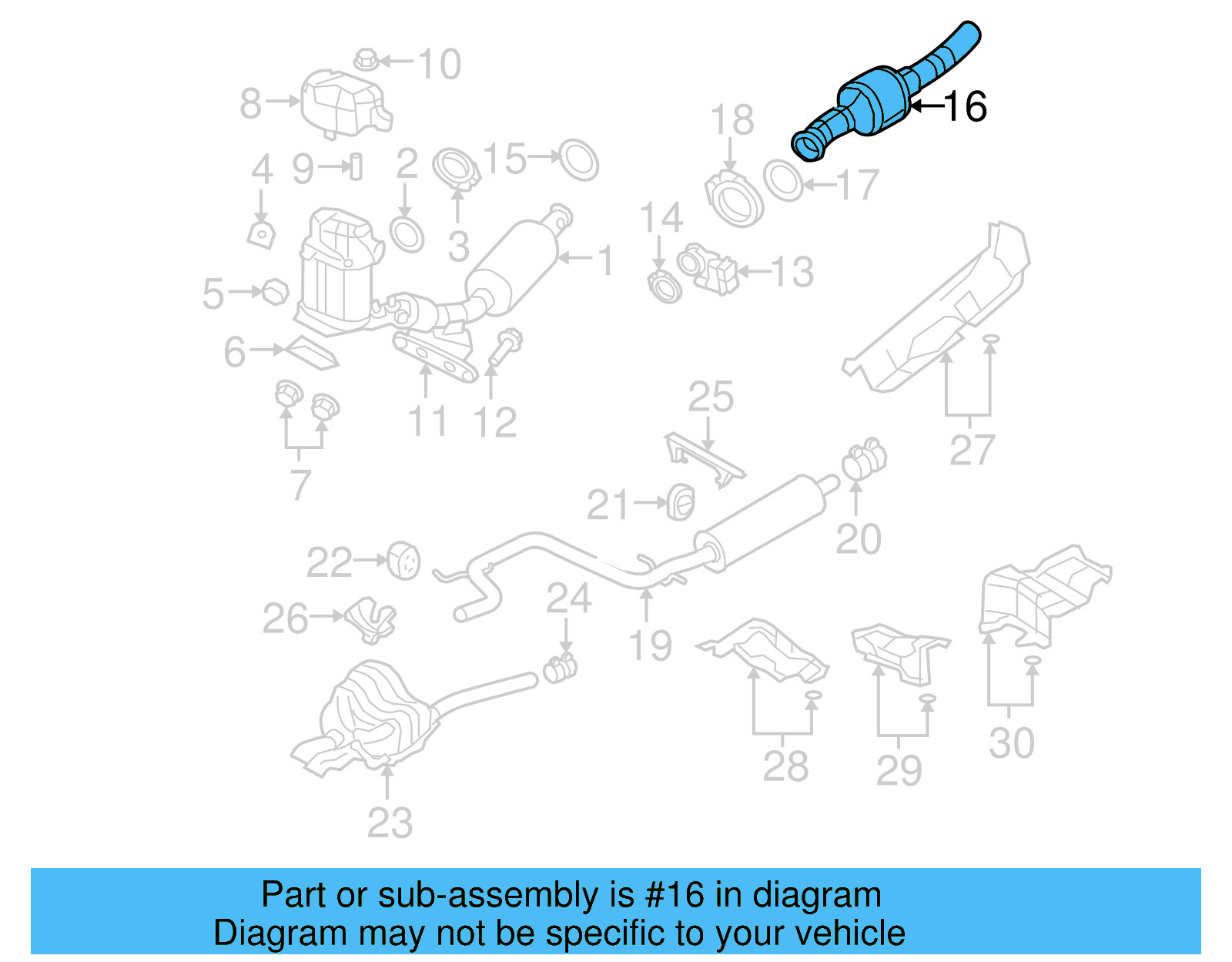 Catalytic Converter 1K0-254-401-N - View 3
