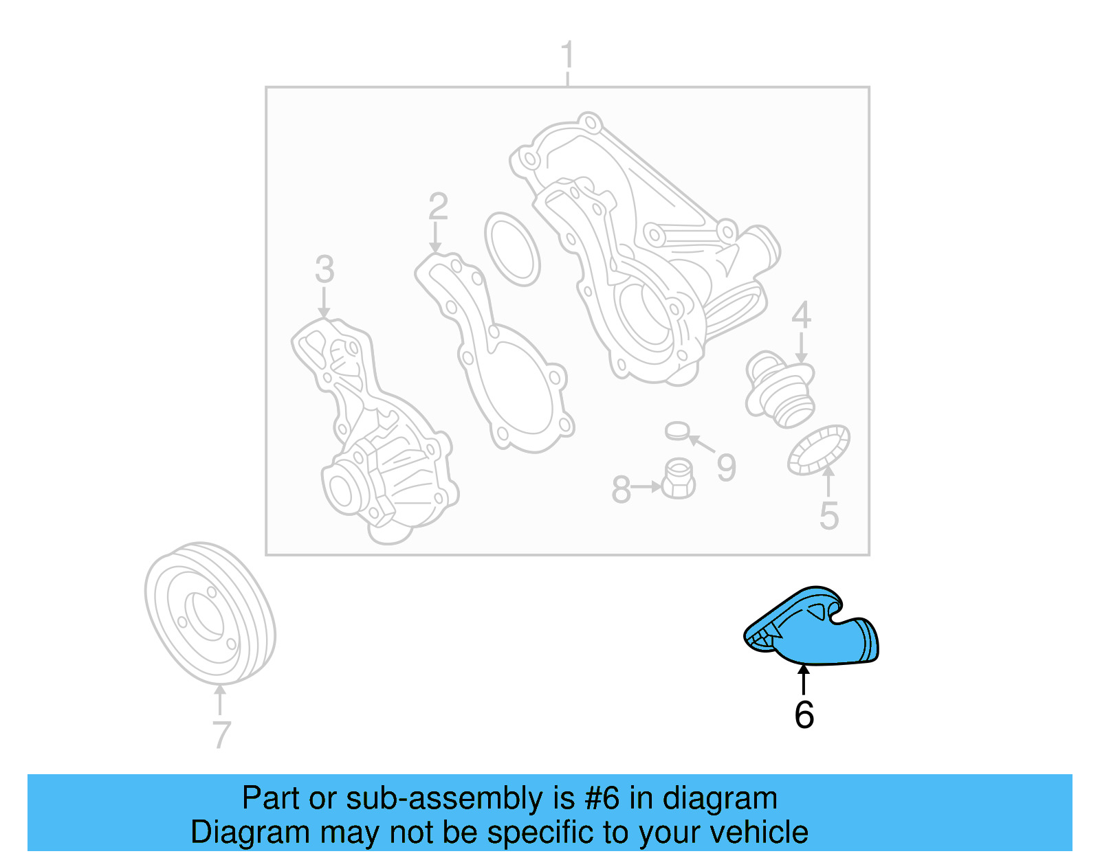 Thermostat Housing 030-121-121-B - View 5