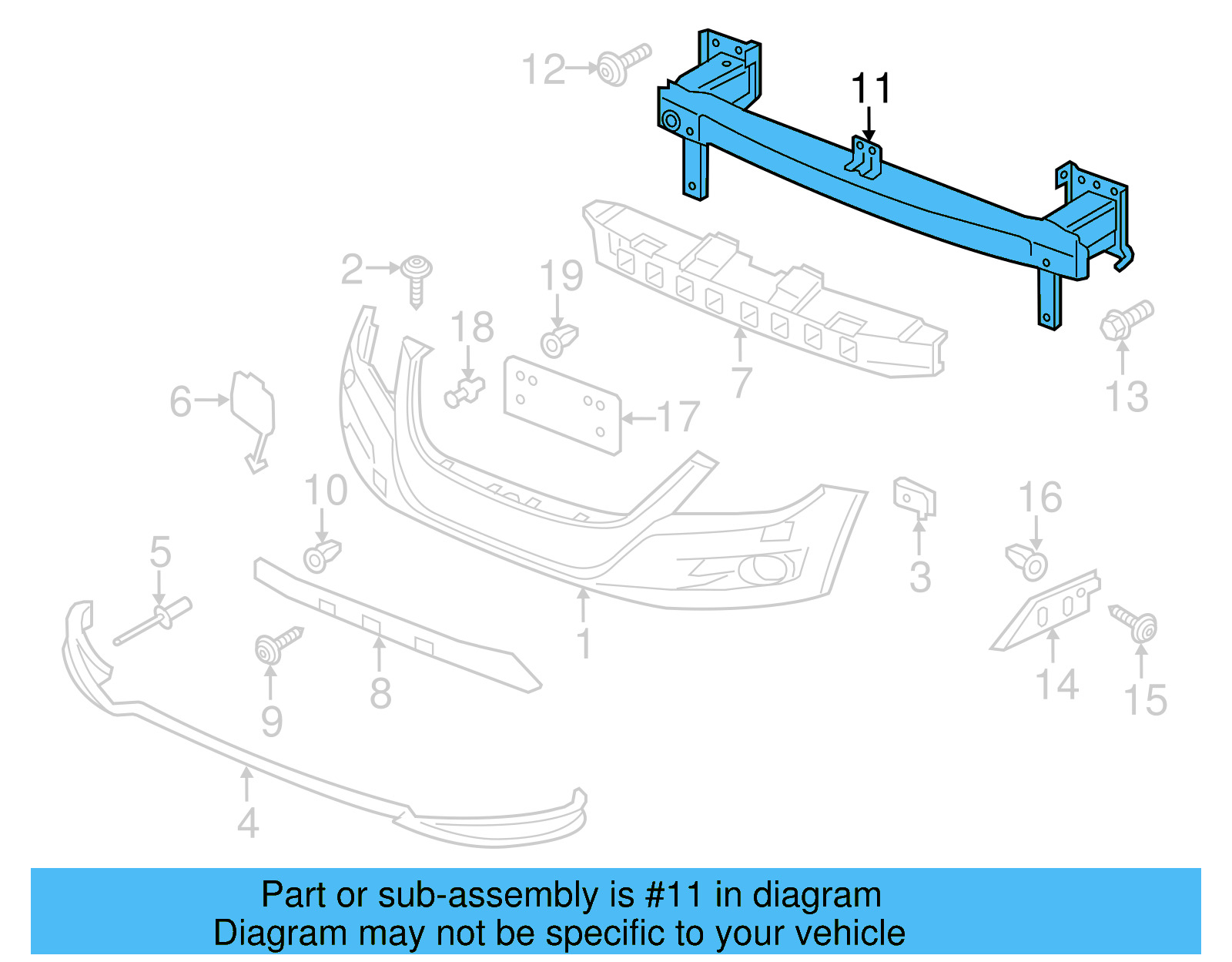 Impact Bar 5N0-807-109-J - View 9