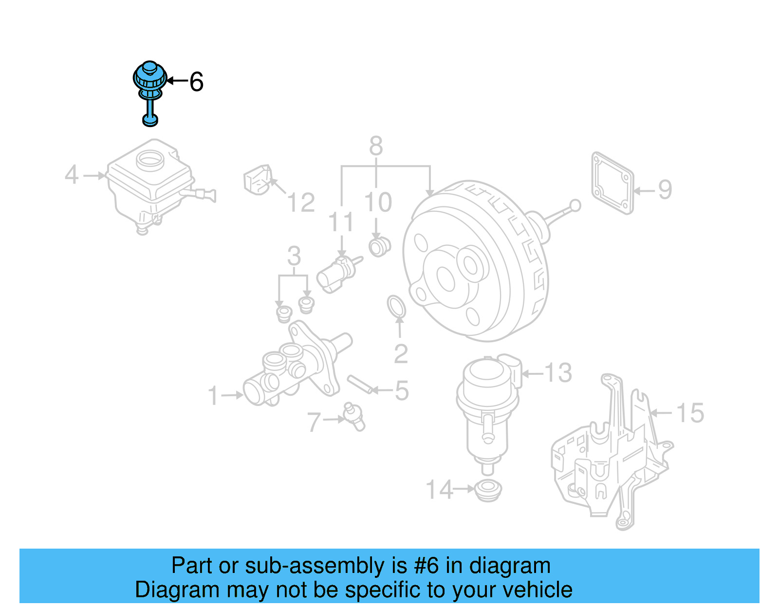 Reservoir Cap 7L0-611-349 - View 3