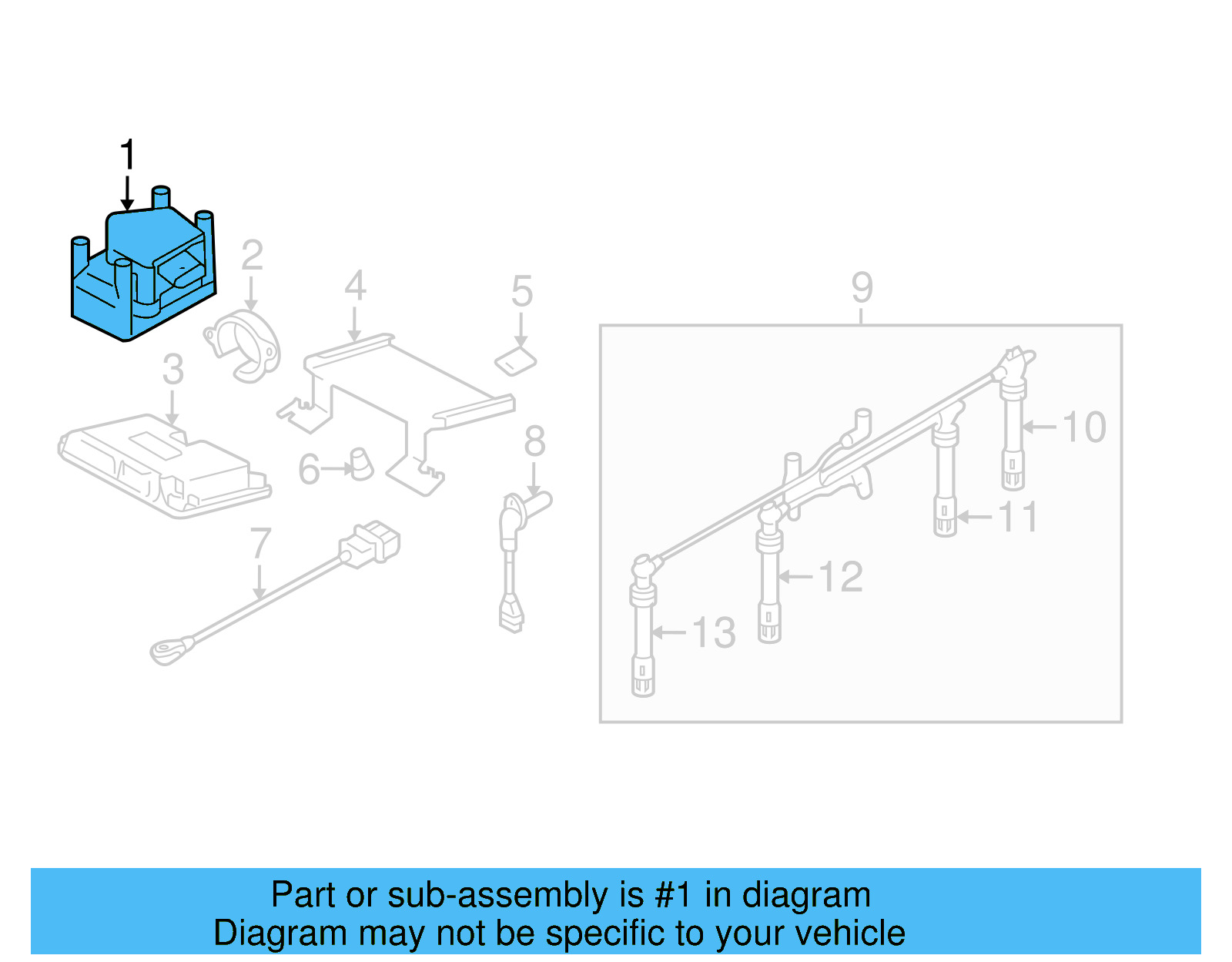 Ignition Coil 06B-905-115-E - View 4