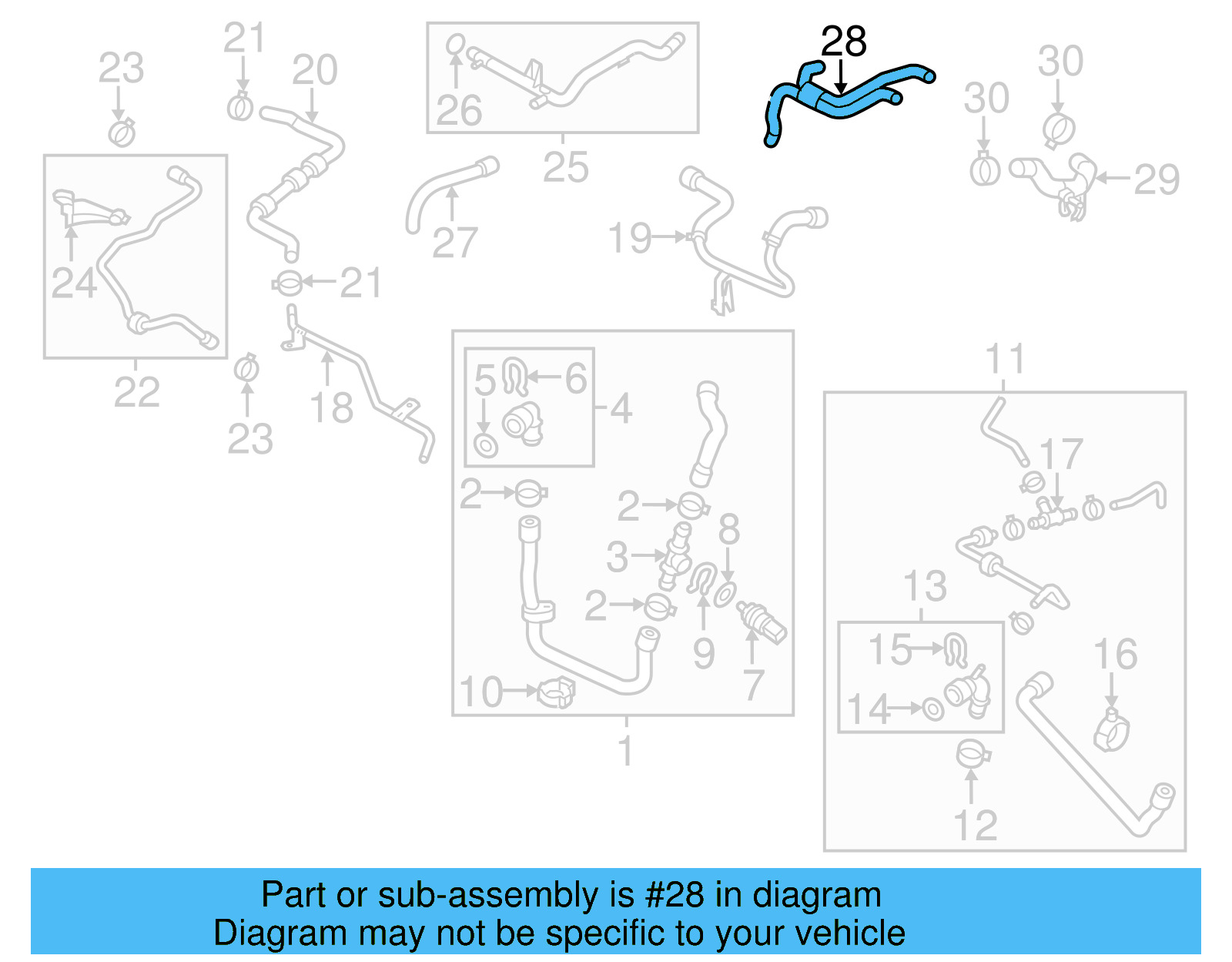 Engine Coolant Hose 1K0-121-086-BD