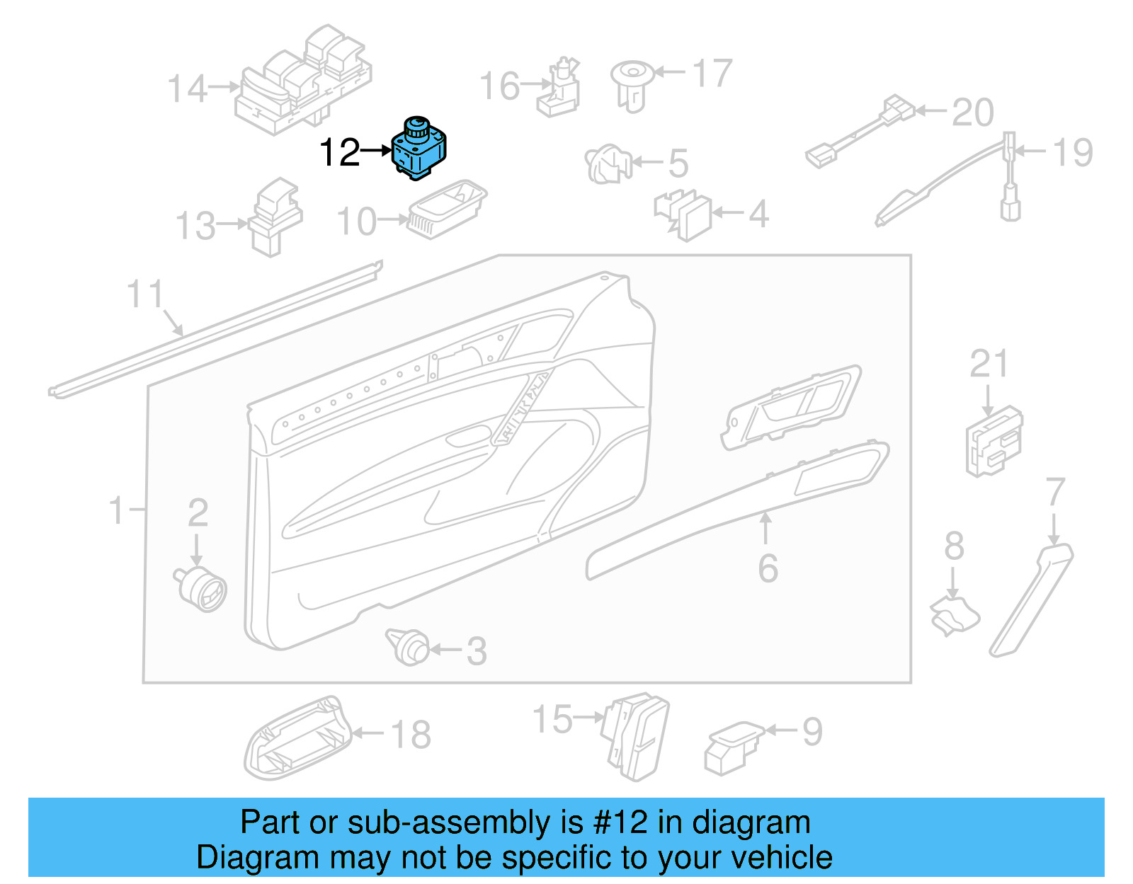 Mirror Switch 5G0-959-565-AC-ICX - View 25