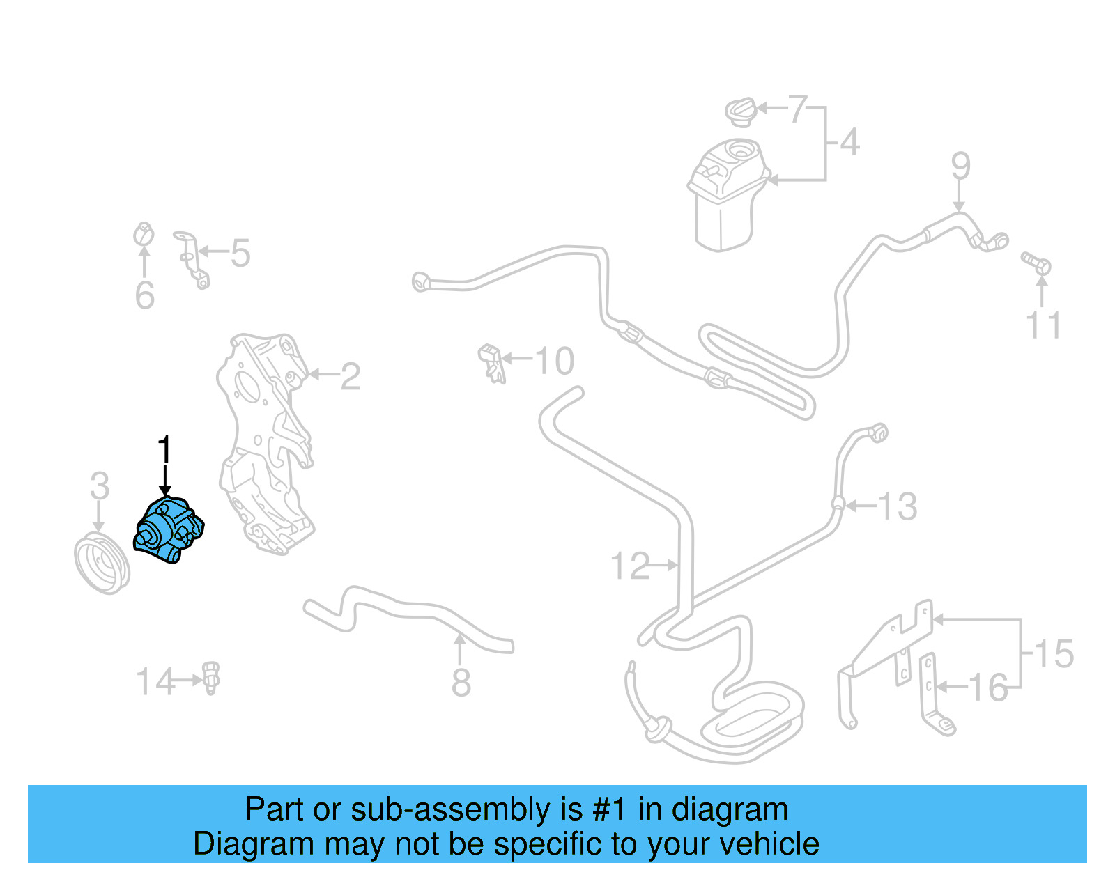 Power Steering Pump 2K0-422-154-A