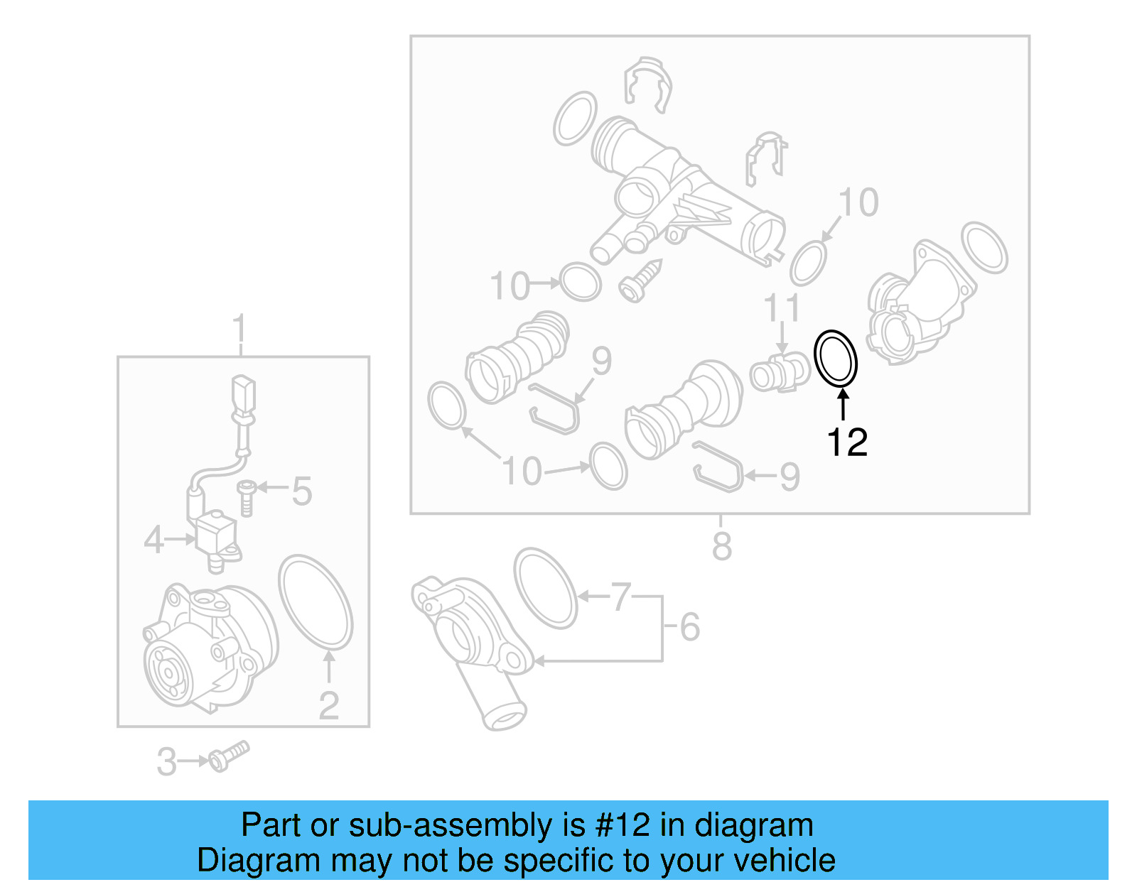 Engine Coolant Thermostat Gasket WHT-007-713 - View 9