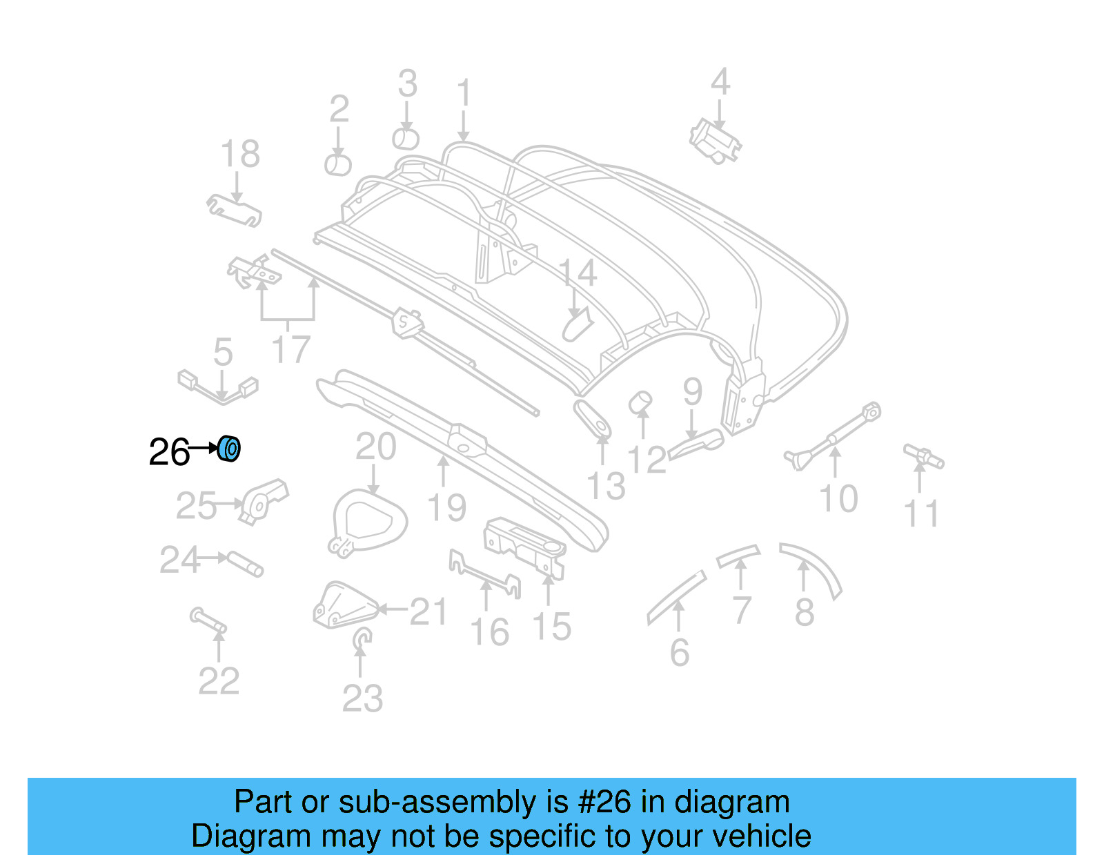Adjust Lever Bushing 1Y0-871-339 - View 3