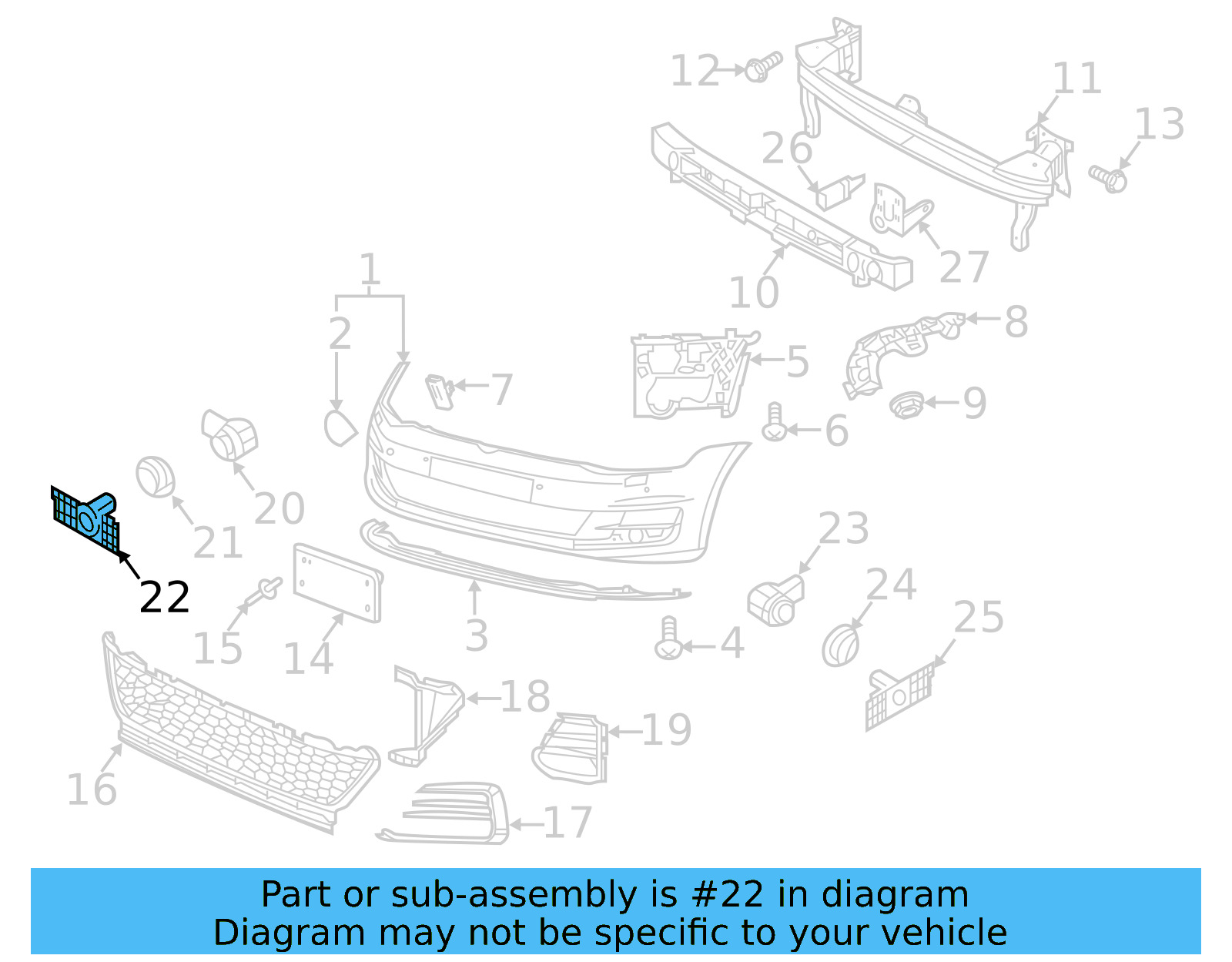 Park Sensor Bracket 5G0-919-494-G - View 3