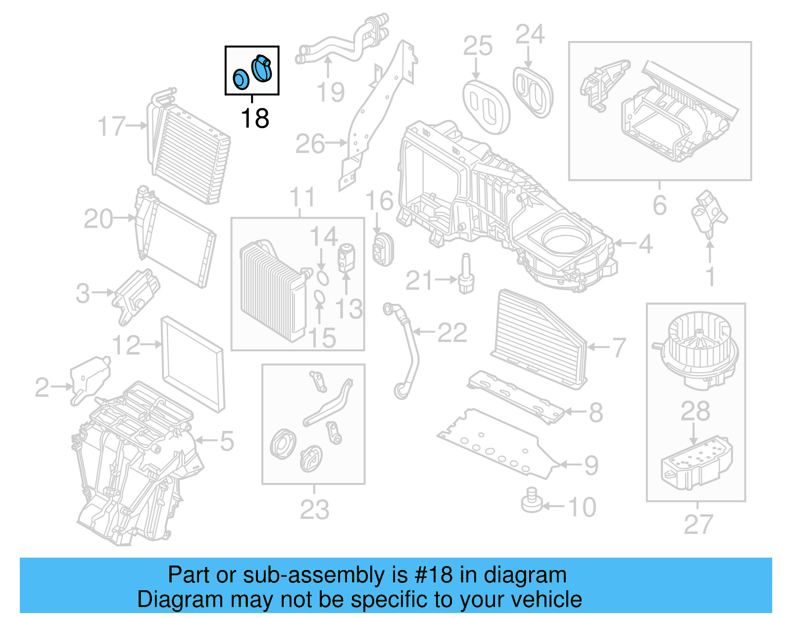 Heater Core Gasket Set 561-898-380 - View 2