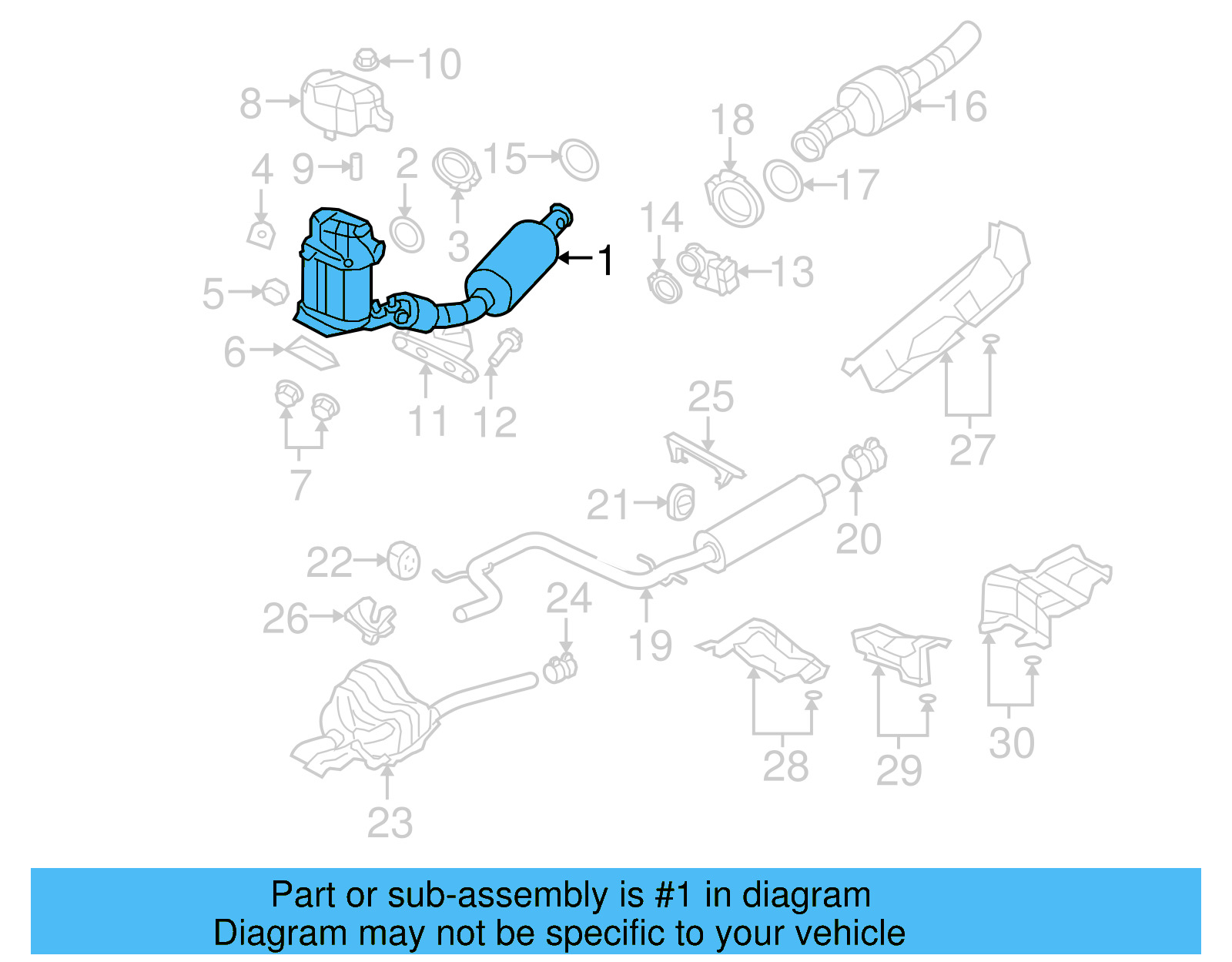 Front Pipe 1K0-254-705-G - View 5