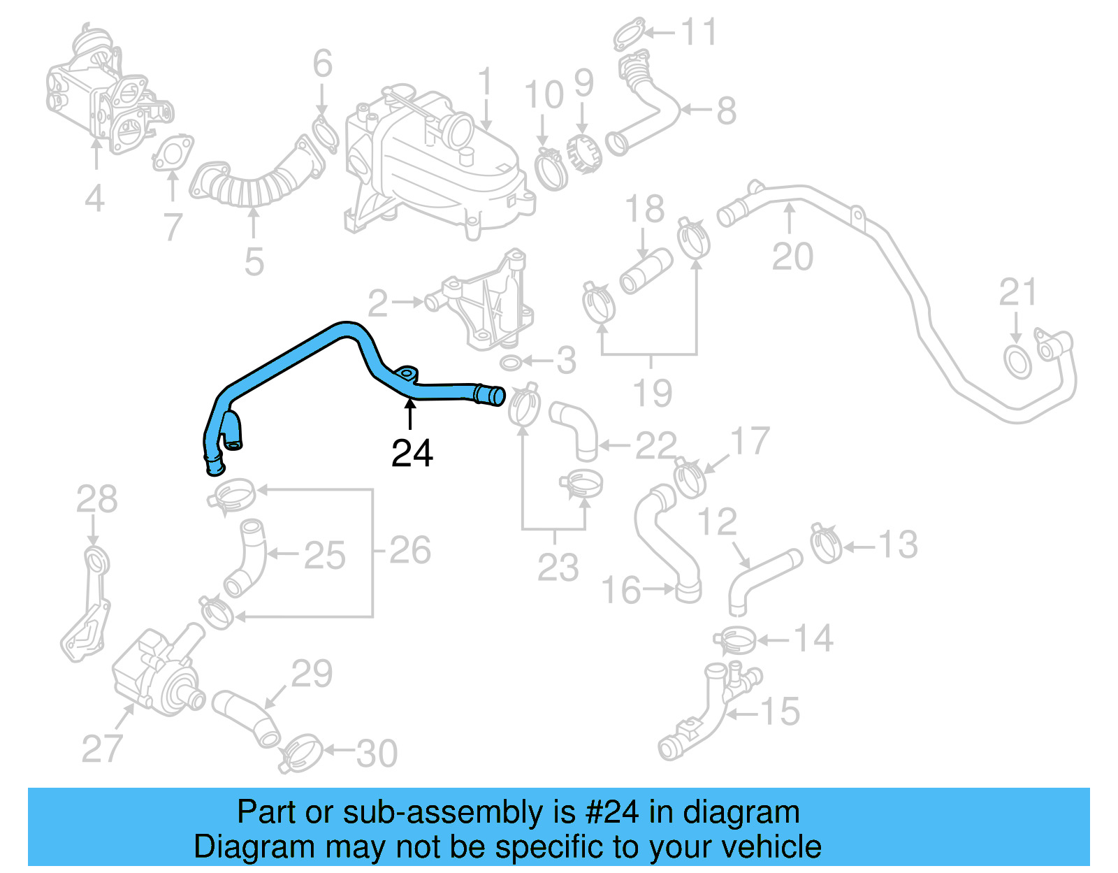 Water Pipe 059-121-064-E - View 11