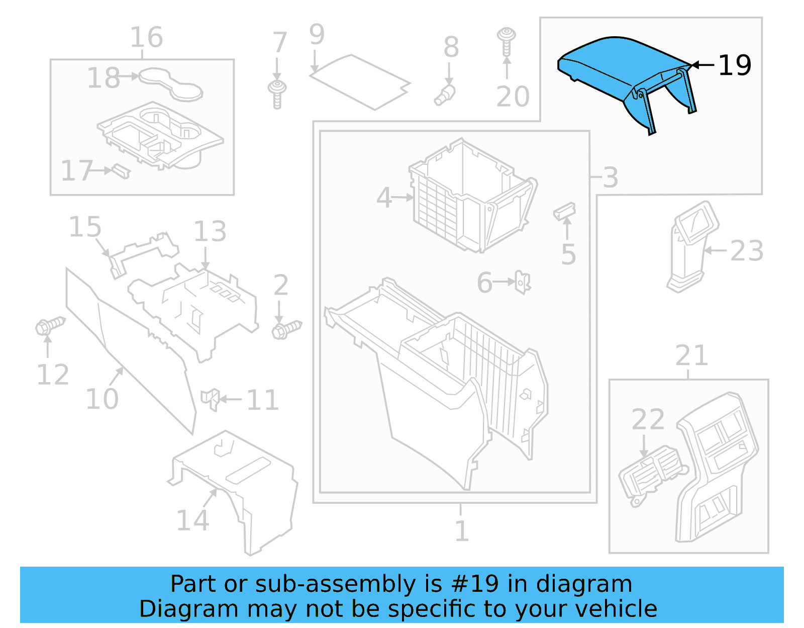 Armrest 3CN-864-207-C-VJQ - View 4