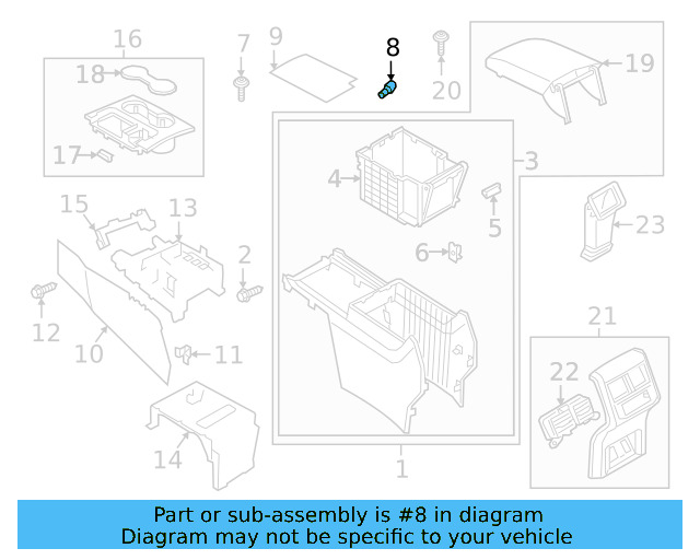 Compartment Box Cover 3CN-863-229-A-82V - View 5