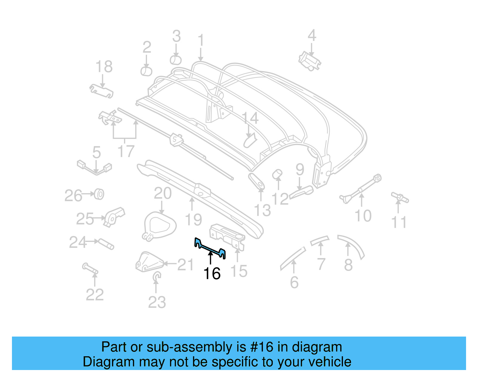 Lock Lower Plate 1Y0-871-108 - View 3