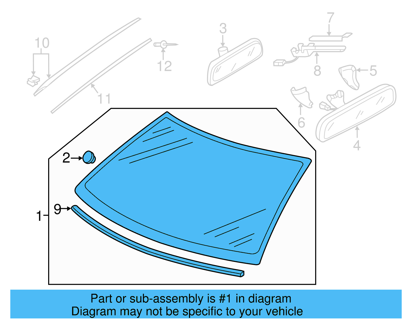 Windshield 5C6-845-011-BJ-NVB - View 3
