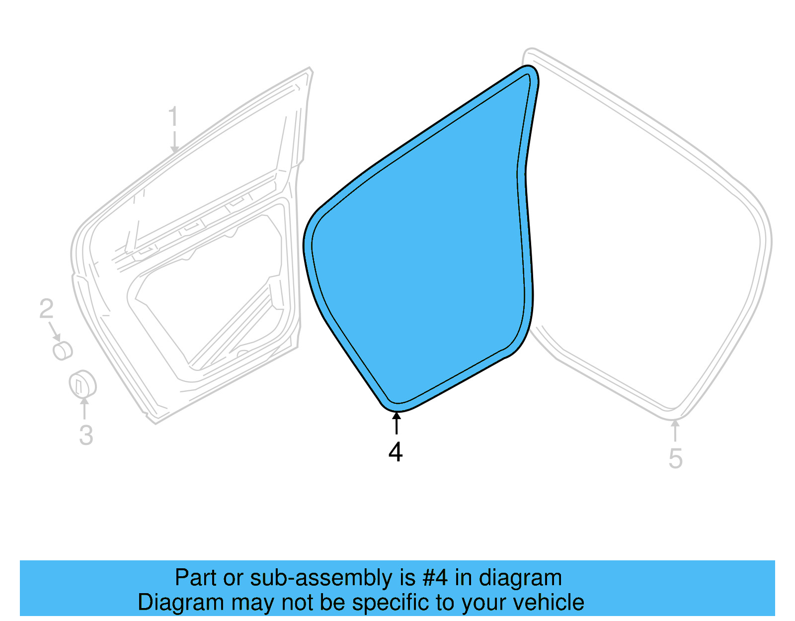 Door Weather 3C5-839-702-D-5AP - View 7