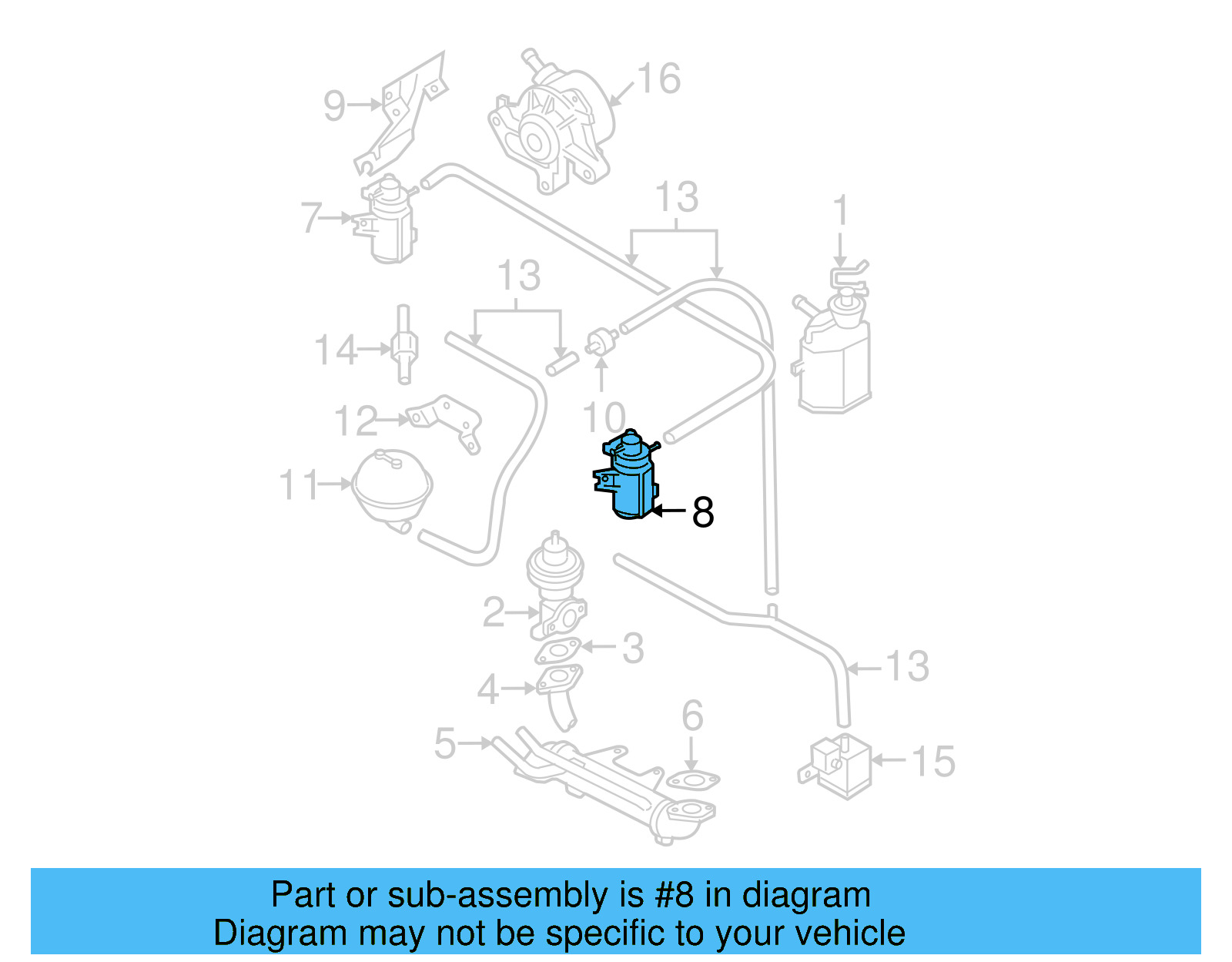 Exhaust Gas Re 1K0-906-627-D - View 9