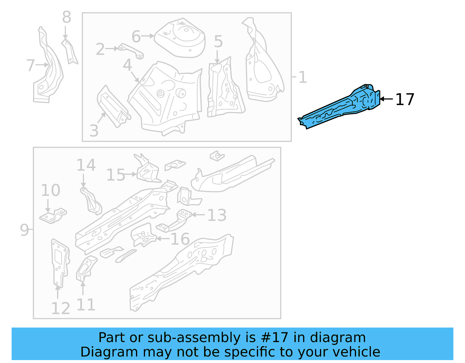 Upper Rail 3CN-810-135 - View 7