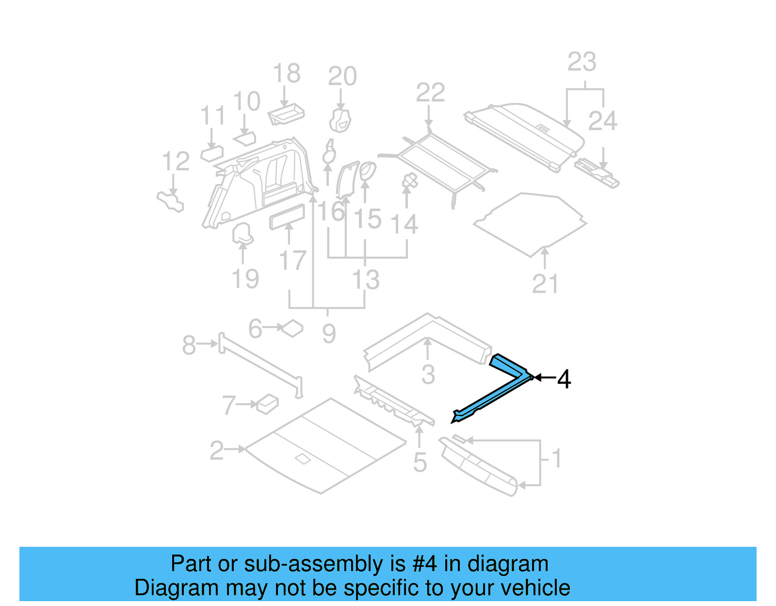Side Cover 3C9-864-511-C-9B9 - View 4