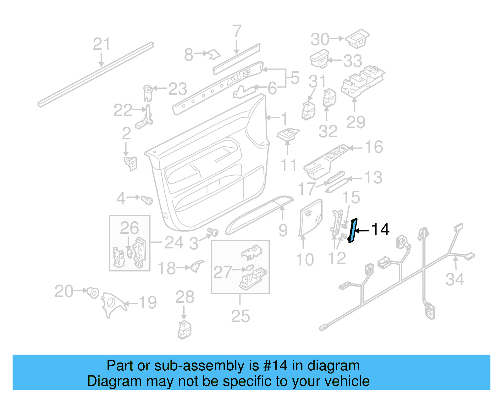 Handle Cover 7L6-867-172-B-2V4 - View 6