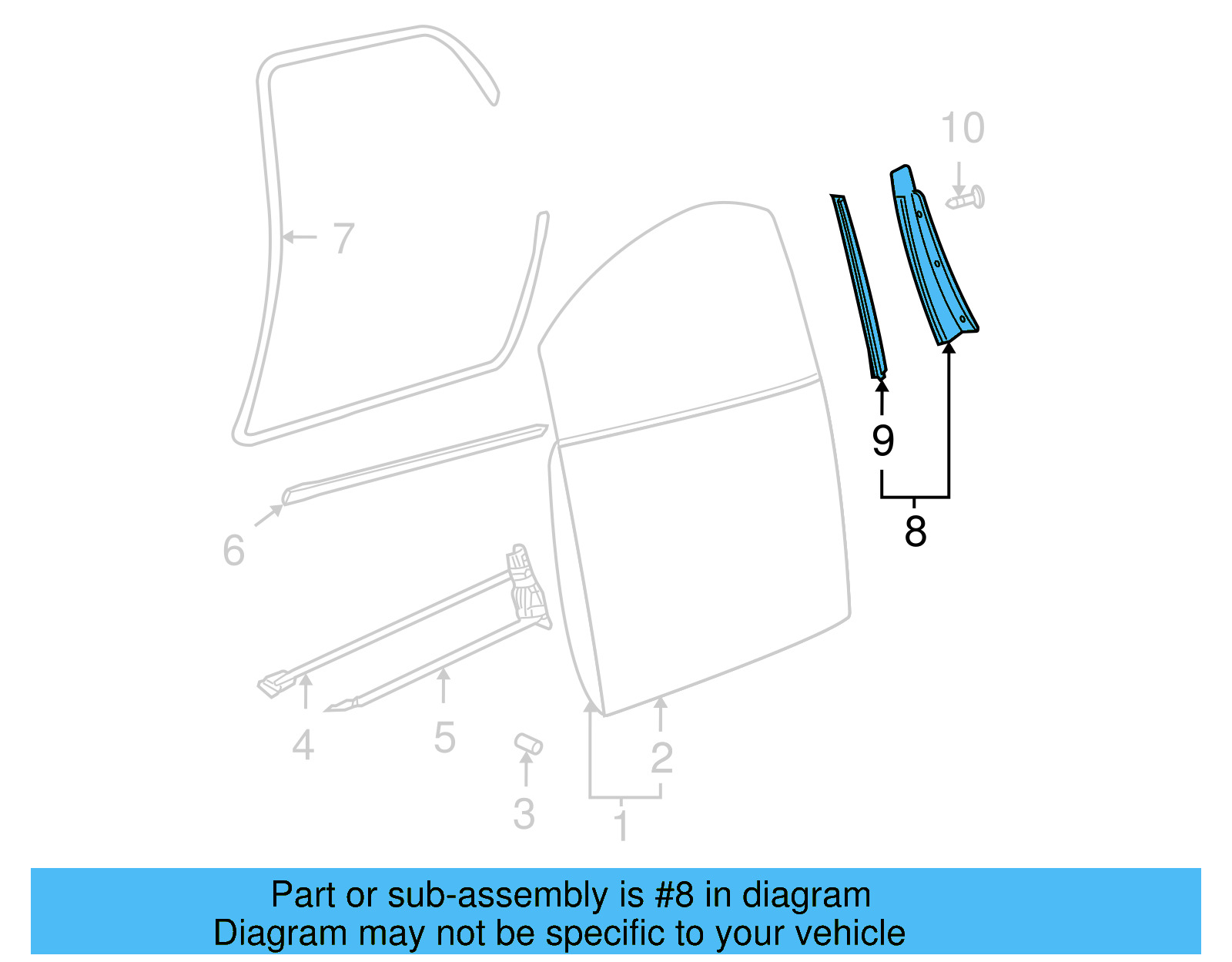Door Applique 1C0-837-890-F-041 - View 4