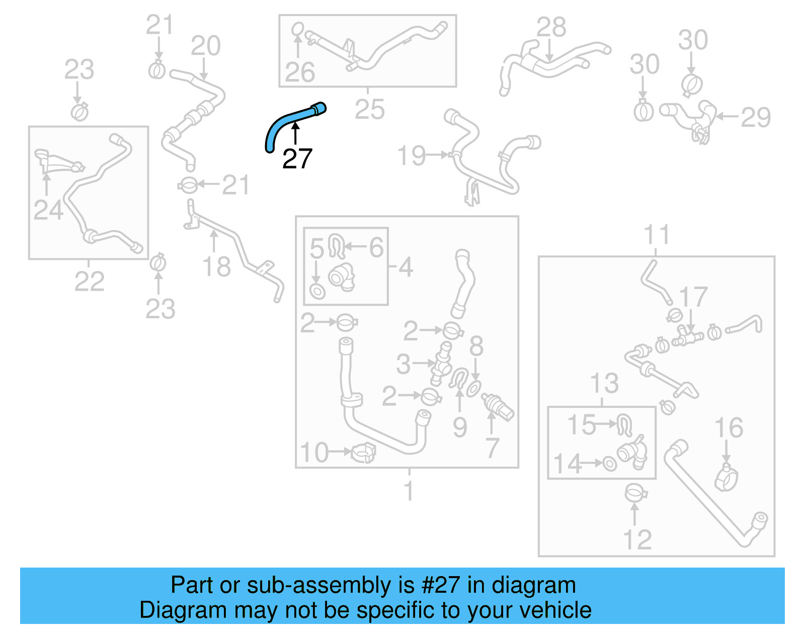 Engine Coolant Hose 1K0-121-058-BS - View 4