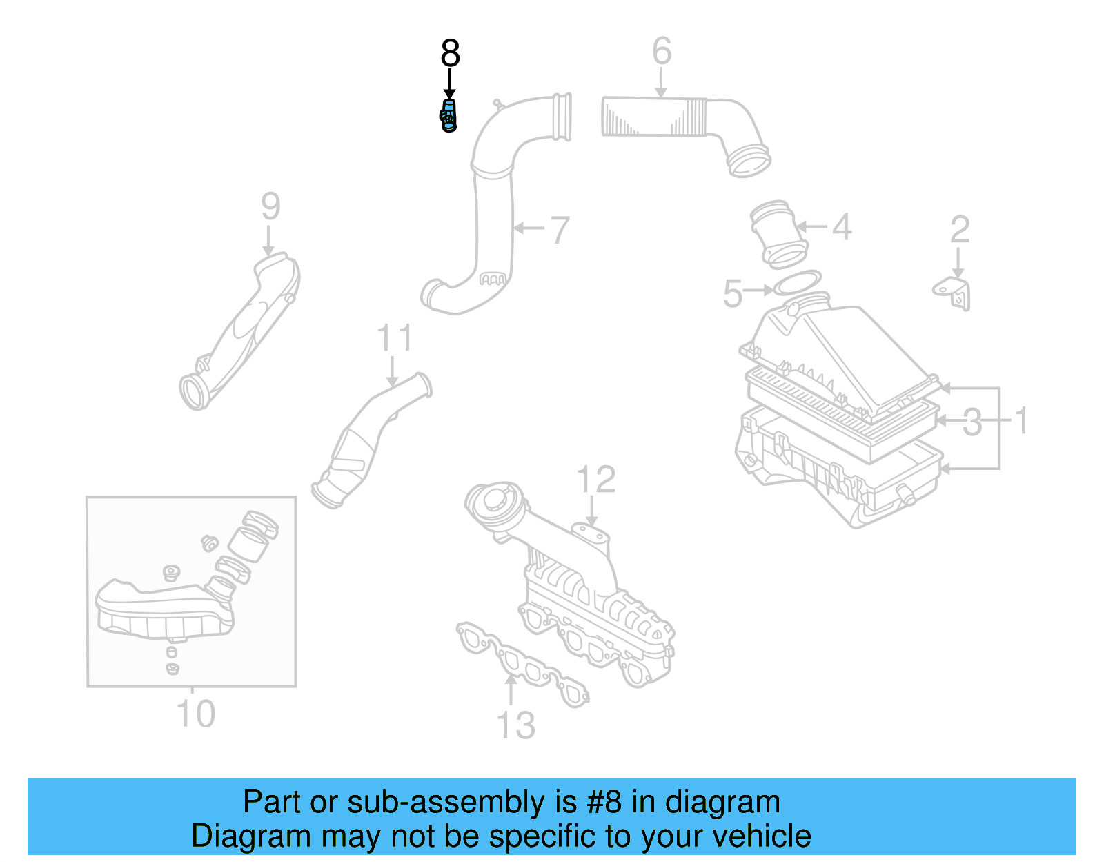 Heat Tube 068-906-391-A - View 8