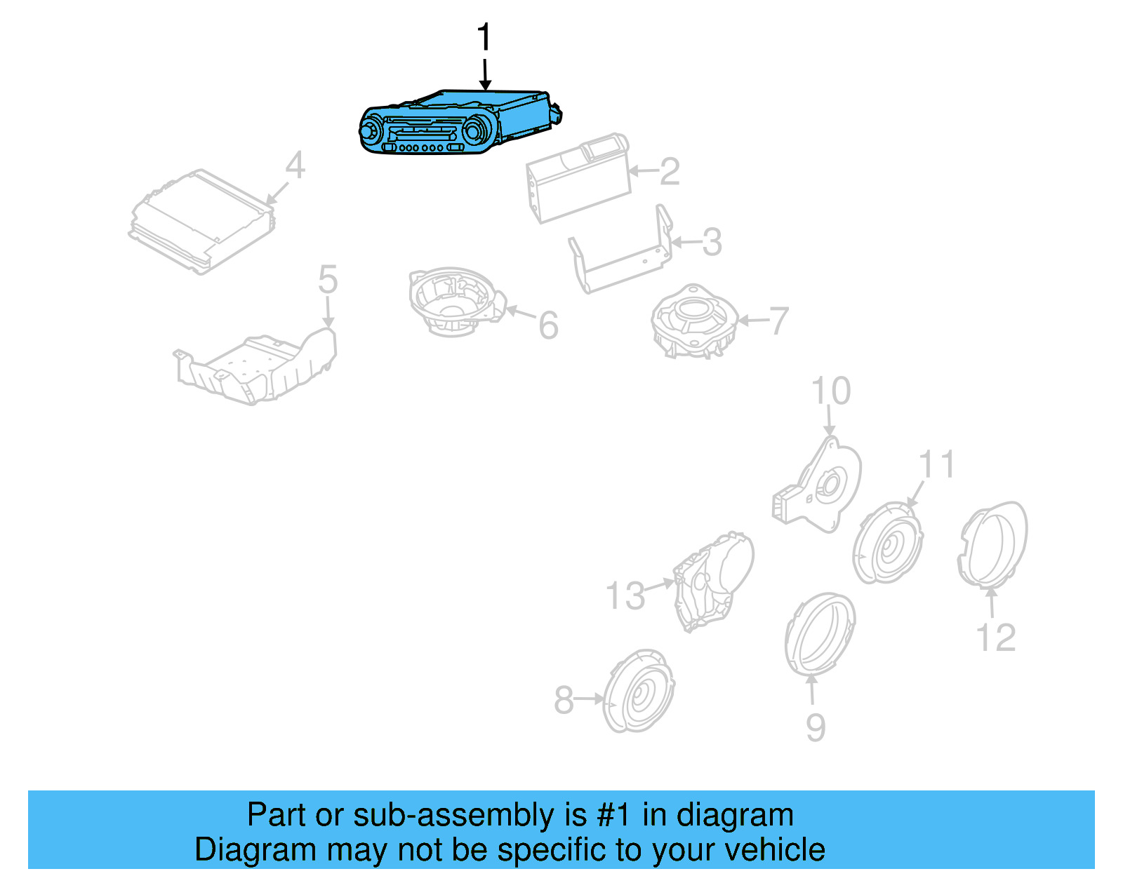 AM/FM Cassette 1C0-035-157-C - View 2