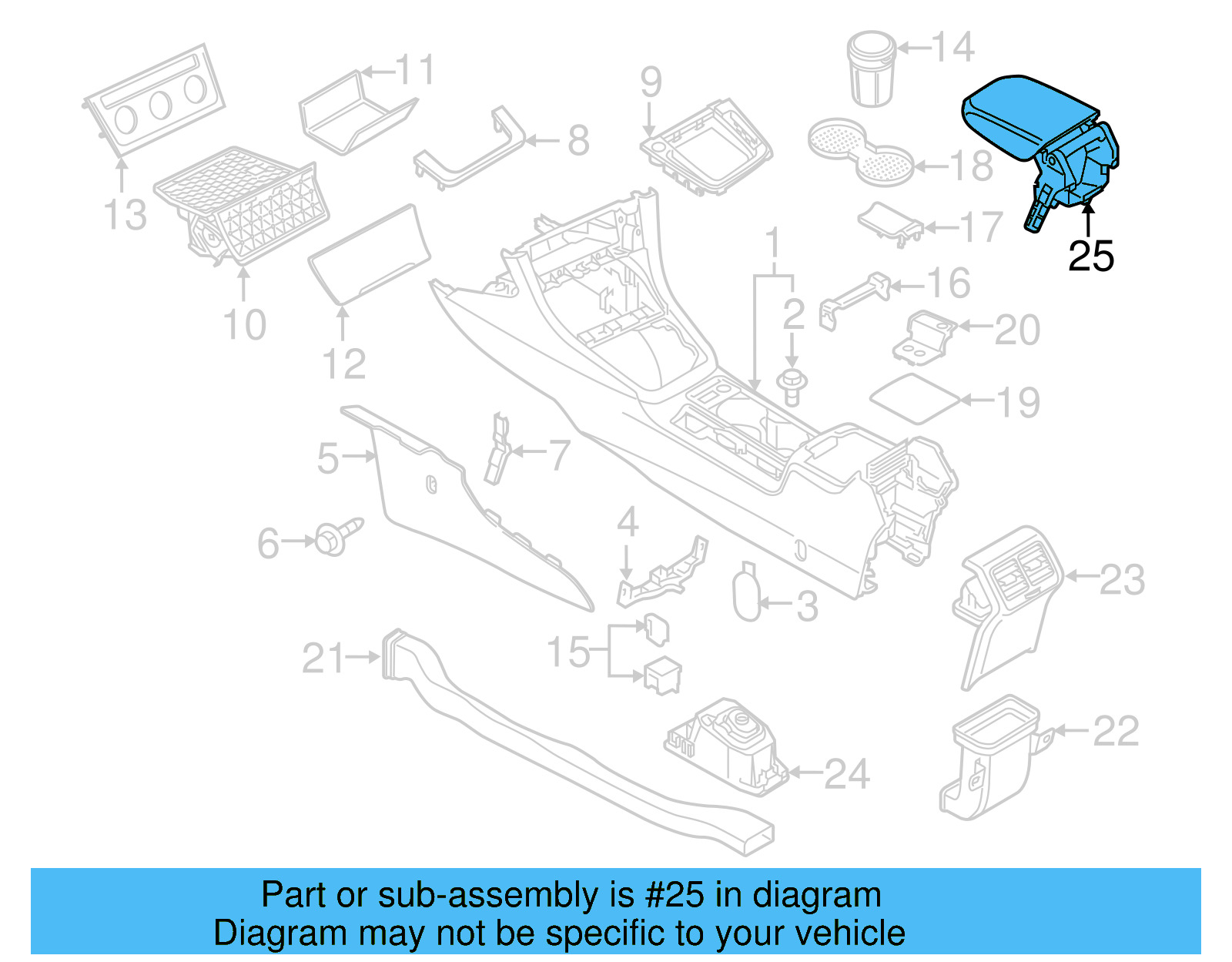 Armrest 5GM-864-207-C-ZAI - View 8