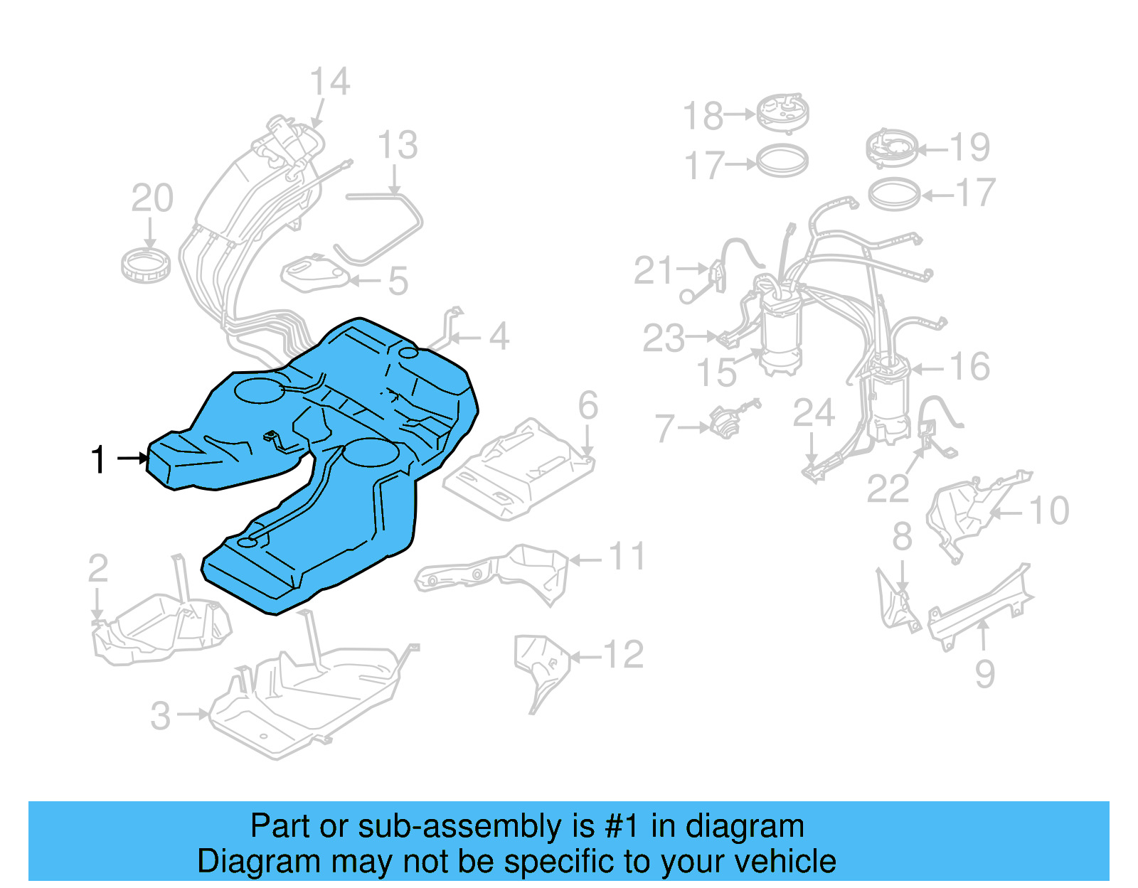 Fuel Tank 7L0-201-075-AT - View 5