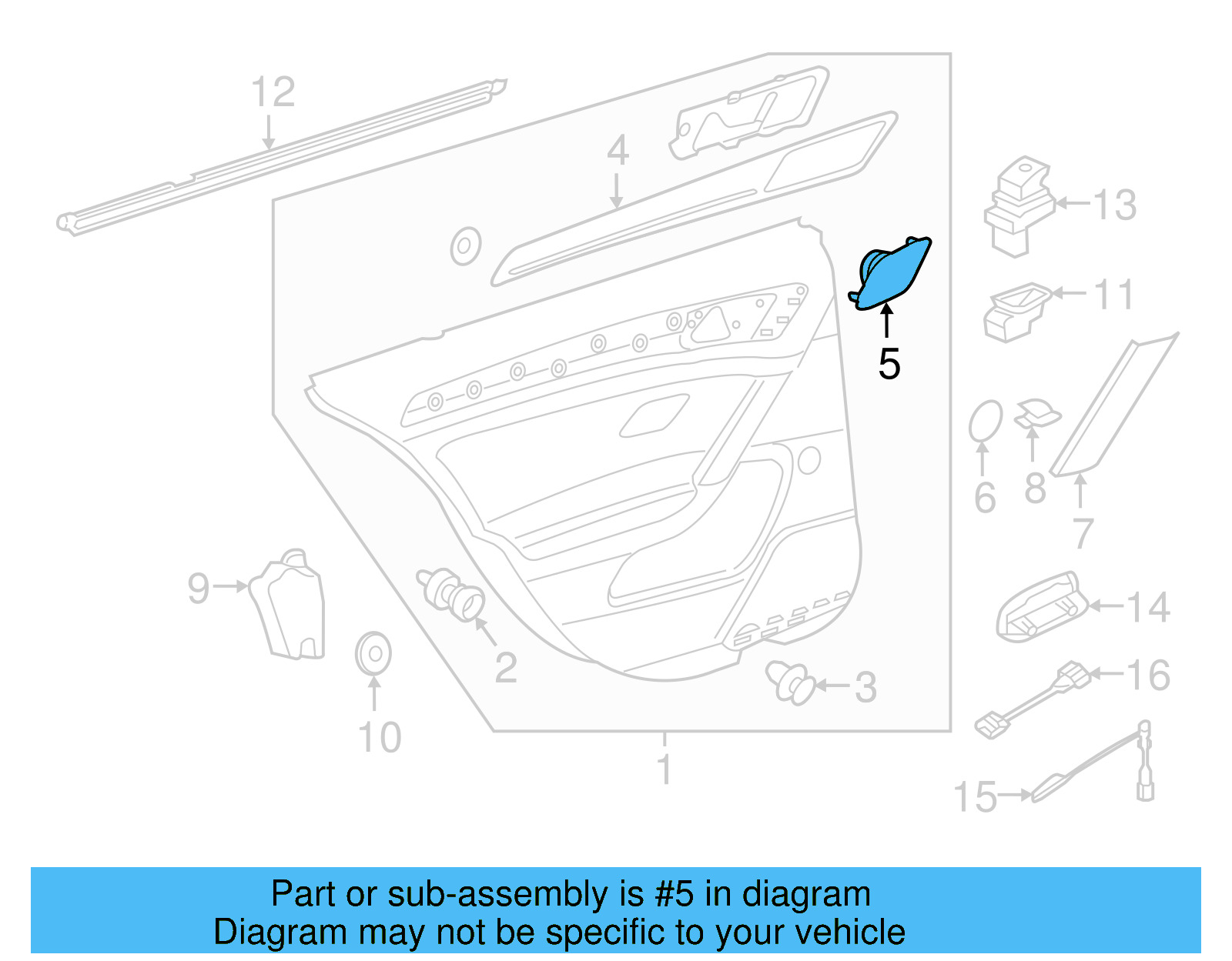 Speaker Grille 5GM-868-151-J-82V - View 4