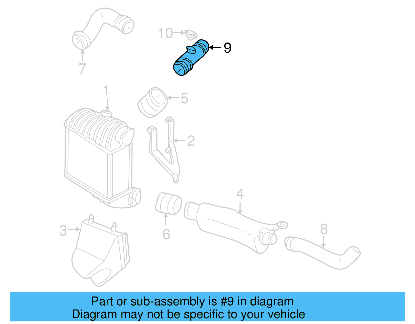 Pressure Pipe 1J0-145-770-Q - View 5