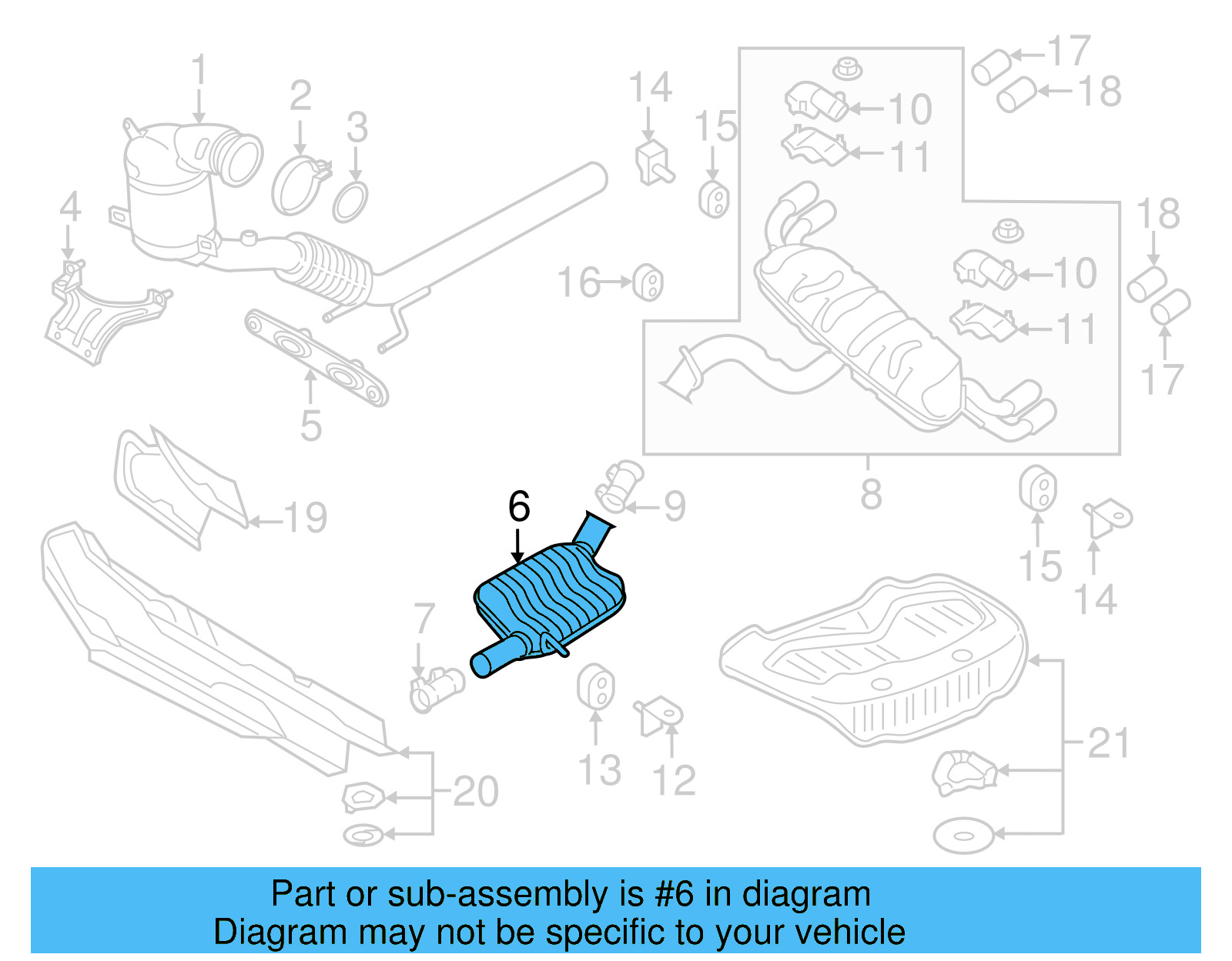 Muffler 5Q0-253-409-C - View 4