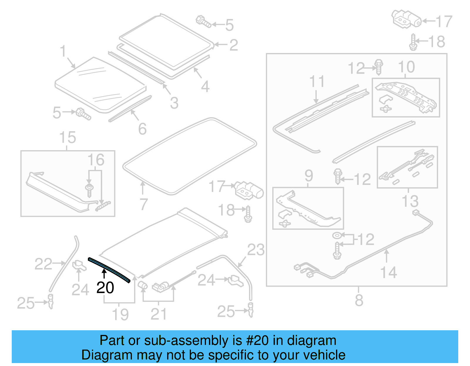 Sunshade Support 4G9-877-355 - View 5